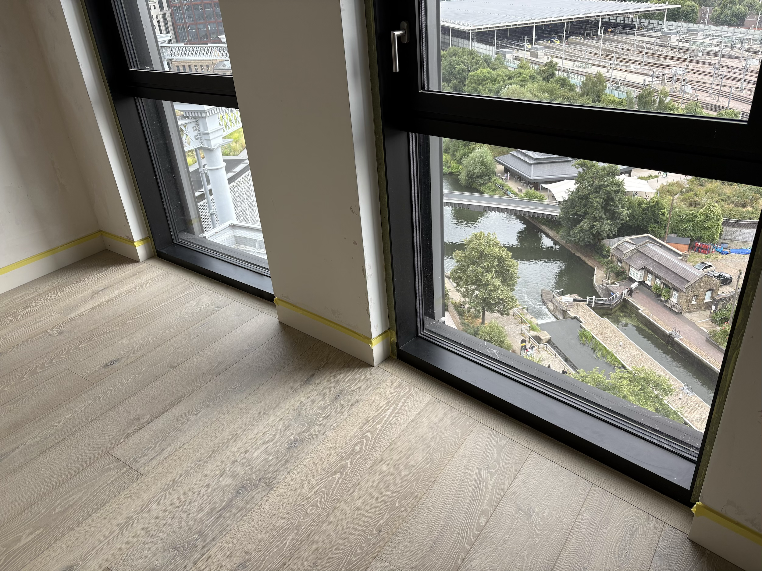 Pre finished engineered planks, Kings Cross.