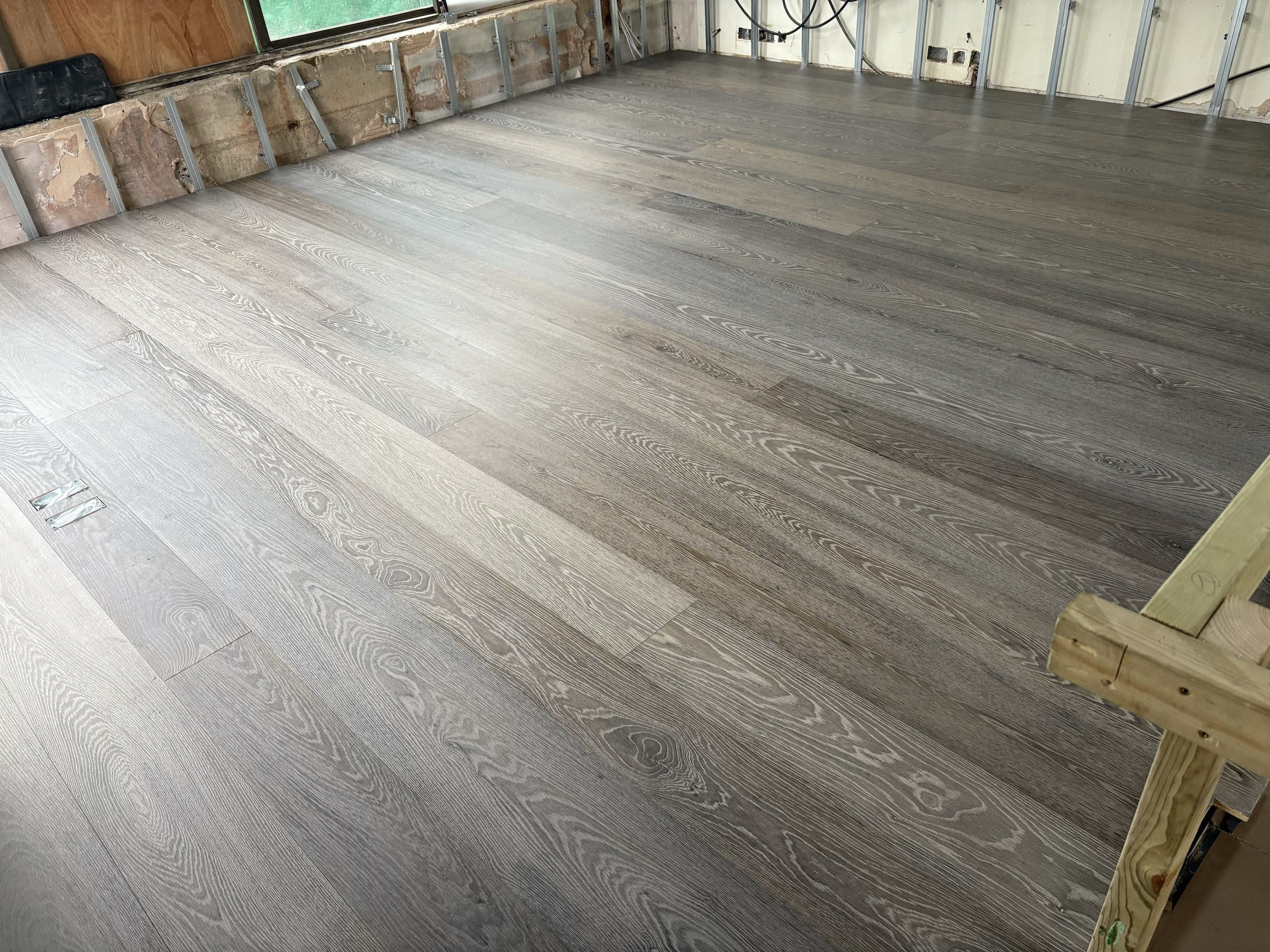 Pre finished engineered planks. North London. 