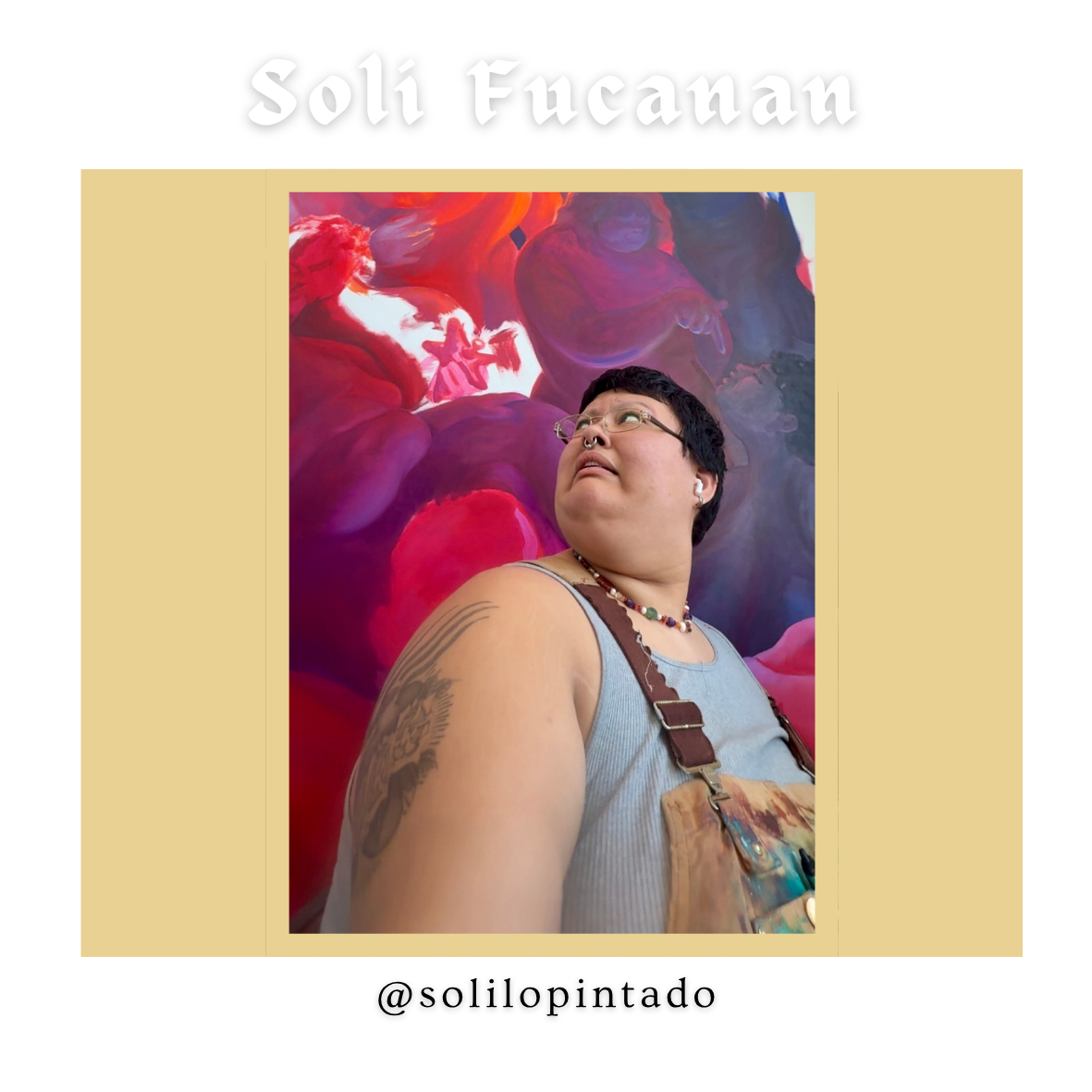 Soli is a 22 year old graduate of the Tyler School of Art Painting program, who creates works primarily out of oil paint, and fat queer spite. 