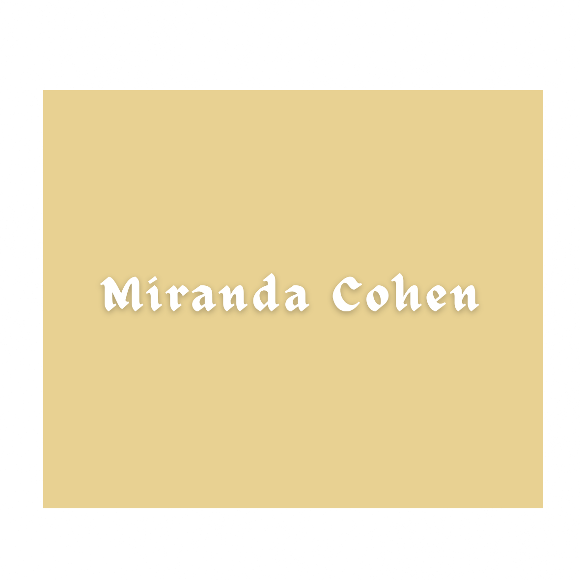 Miranda is located in South Philadelphia, where she resides with her daughter, Ivy, and cat, Mochi. She works in the nonprofit world, facilitating connection with women across continents. Poetry has always been her emotional outlet, and when her wife