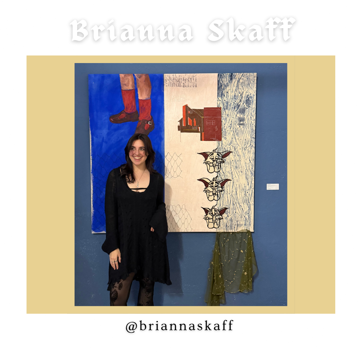 Skaff is a twenty four year old multimedia artist and poet. Graduating from Rutgers University in the Spring of 2024, she moved to Philadelphia to explore curatorial work while growing her practice. Recent publications include The Cove Magazine, The 