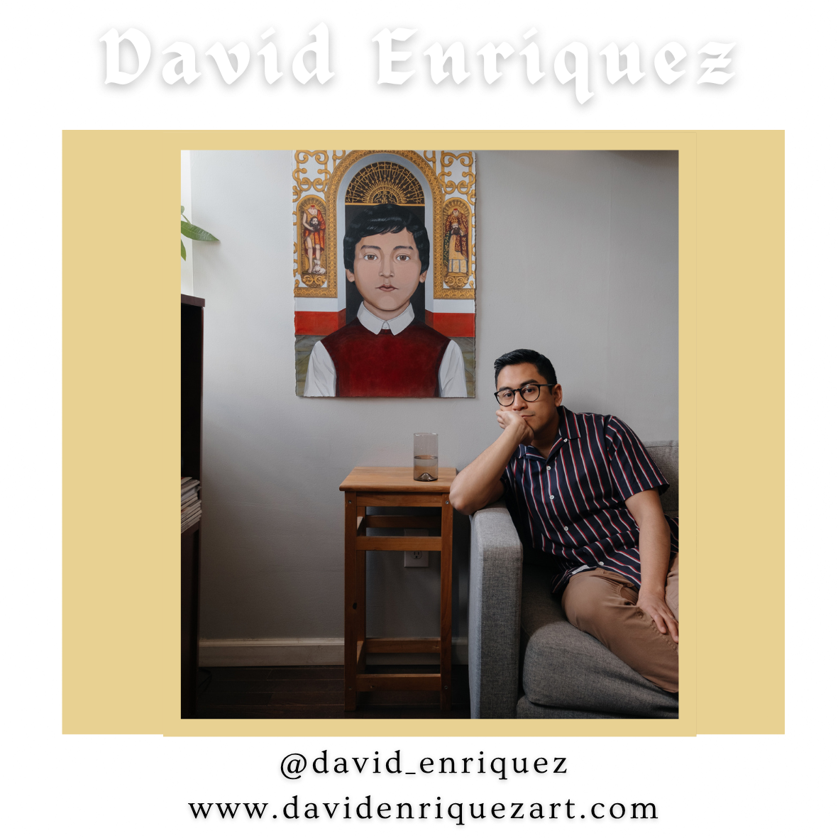 David Enriquez is an emerging figurative painter, sculptor, and educator based in Philadelphia. He was born in the southern Mexican state of Oaxaca, and relocated to the United States at a young age. Enriquez received his BA in Art History from The C