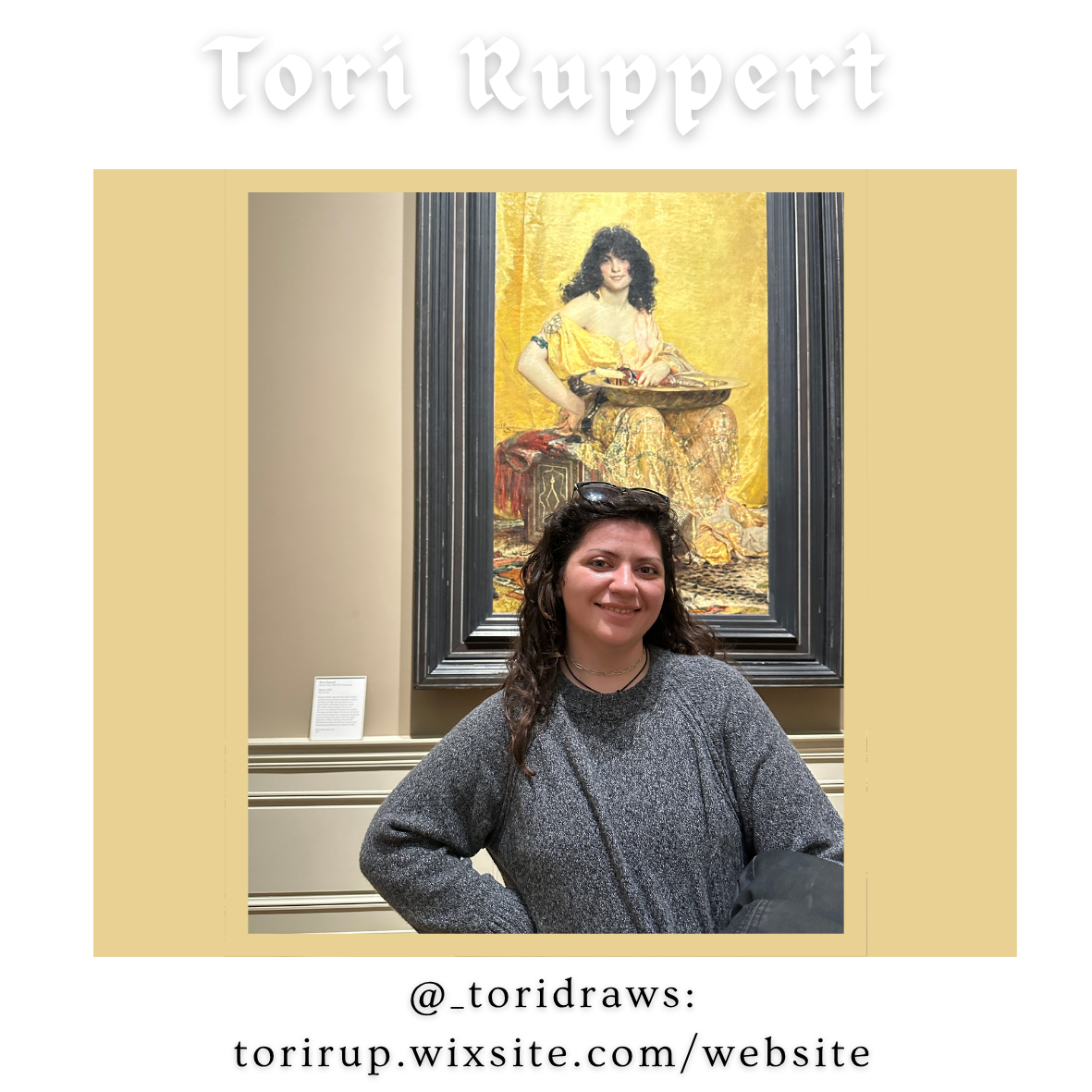 Tori is an artist from West Chester, PA. She has a BFA from Kutztown University of Pennsylvania in Animated Arts. Tori likes exploring story through visual media and trying all different forms of art having experience in many mediums such as painting