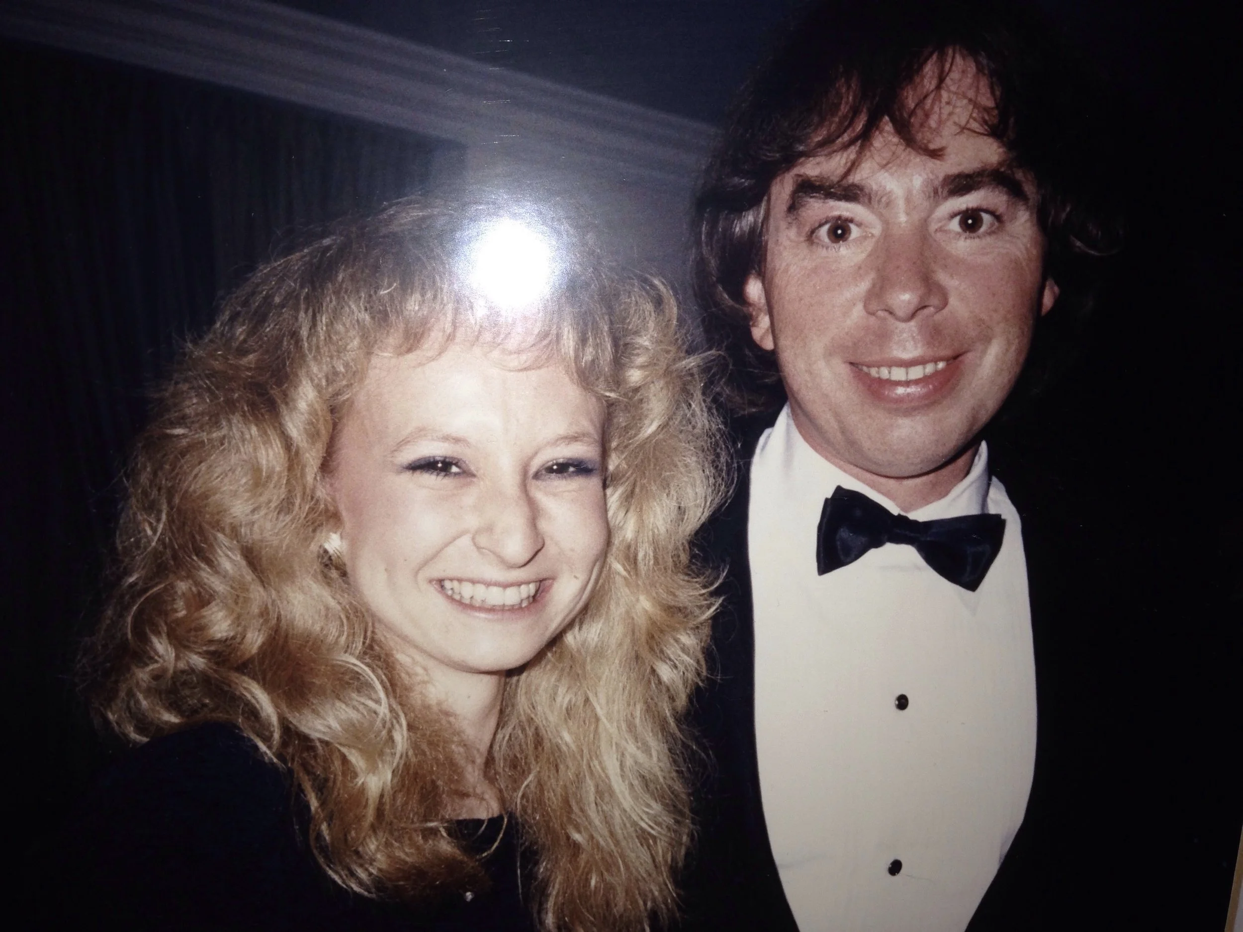 Donna Rubin with Andrew Lloyd Weber. 1989.JPG