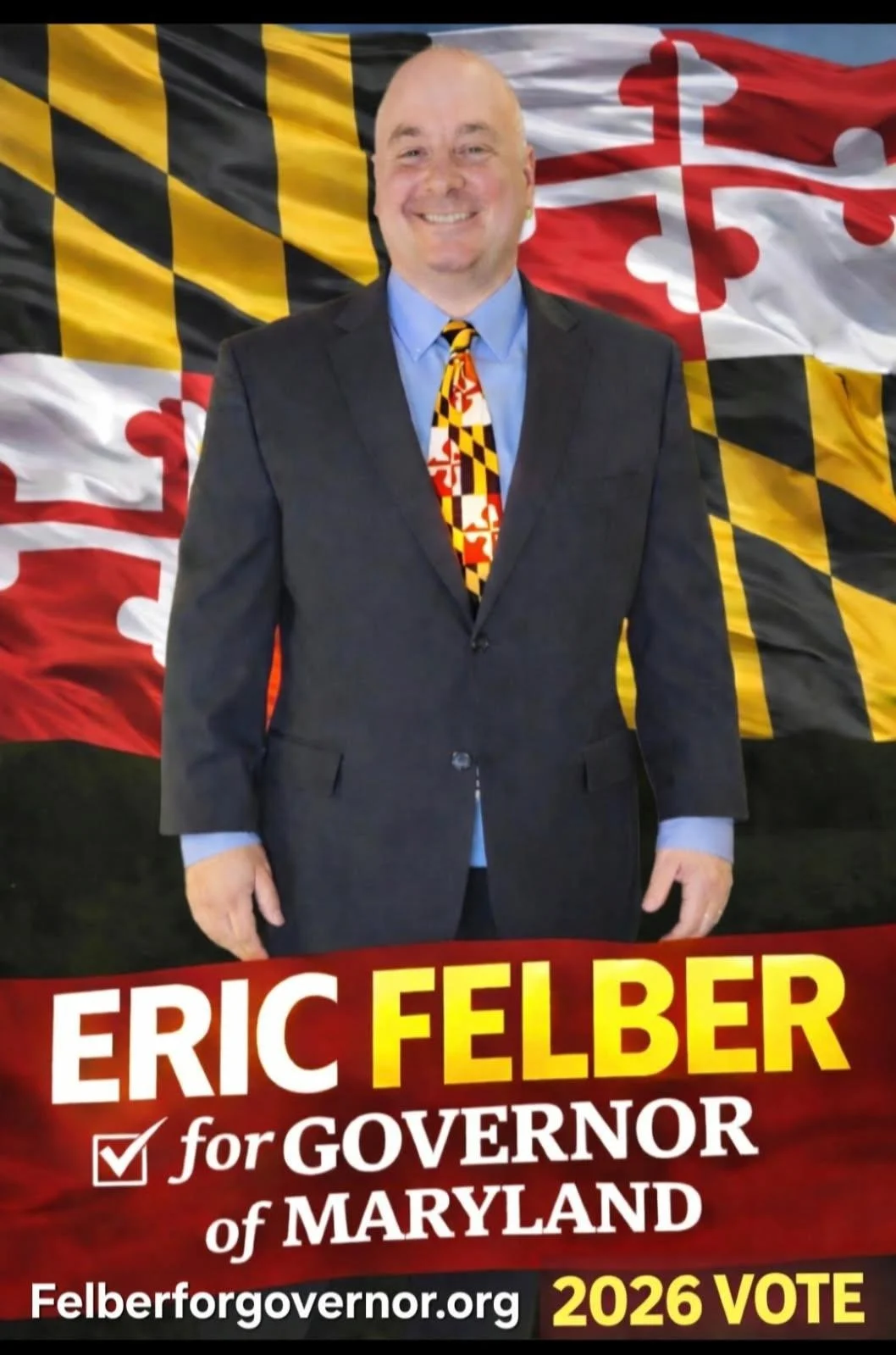 Eric Felber profile picture with MD Flag.
