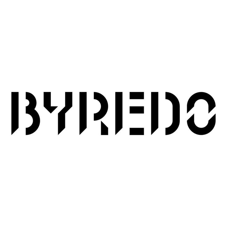 Stylized black text spelling 'BYREDO' on a white background.