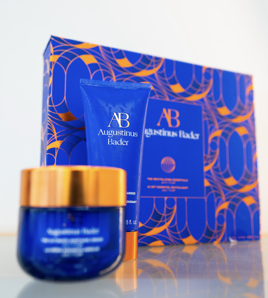 Line of various shades of lip balm sticks labeled 'Sugar' arranged on a store shelf.