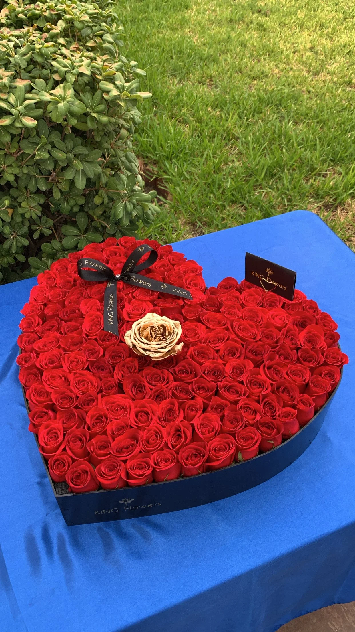 Corazón Maxi con 160 rosas PREMIUM