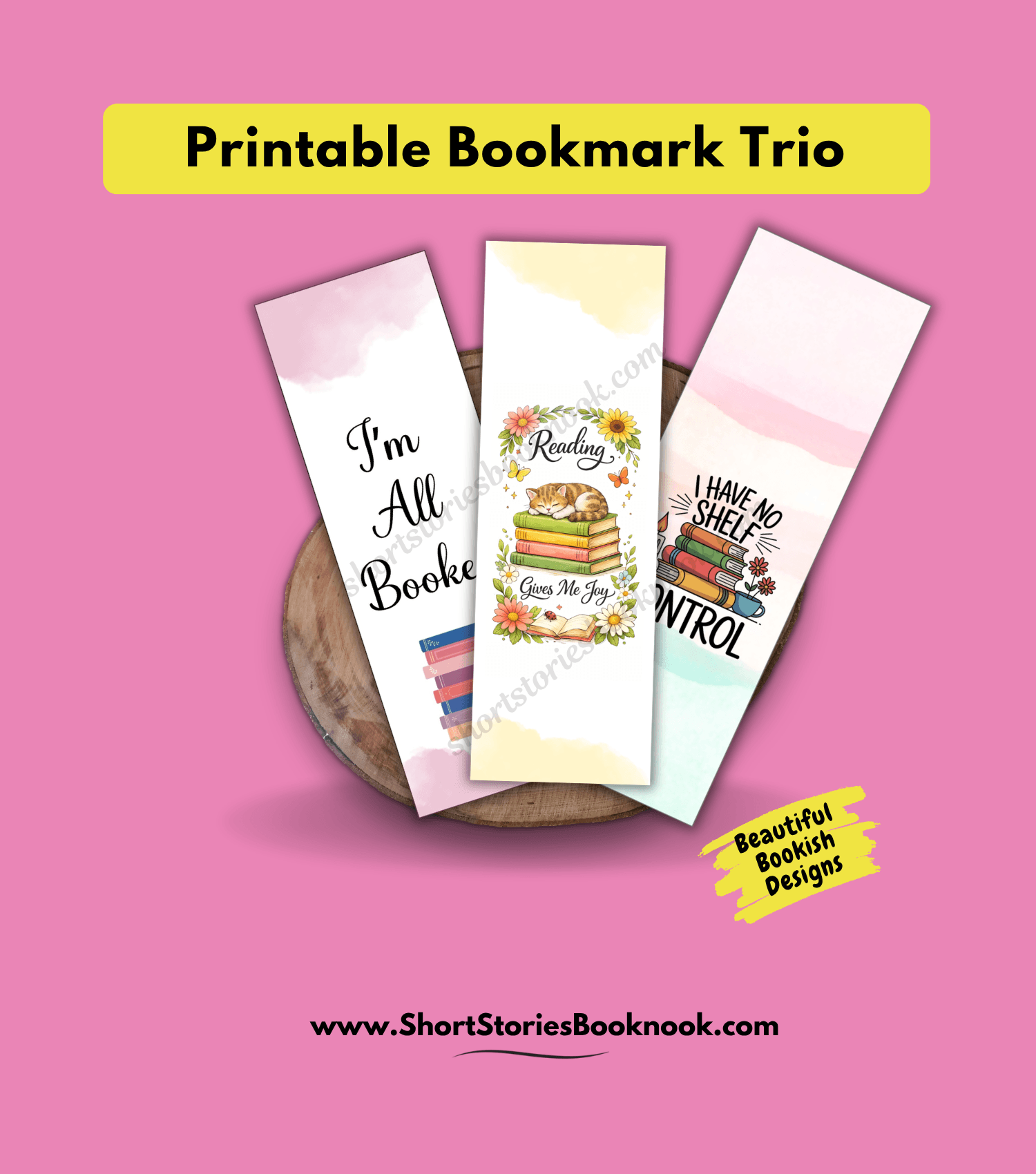 Bookish Printable Bookmarks Quotes - Trio 2