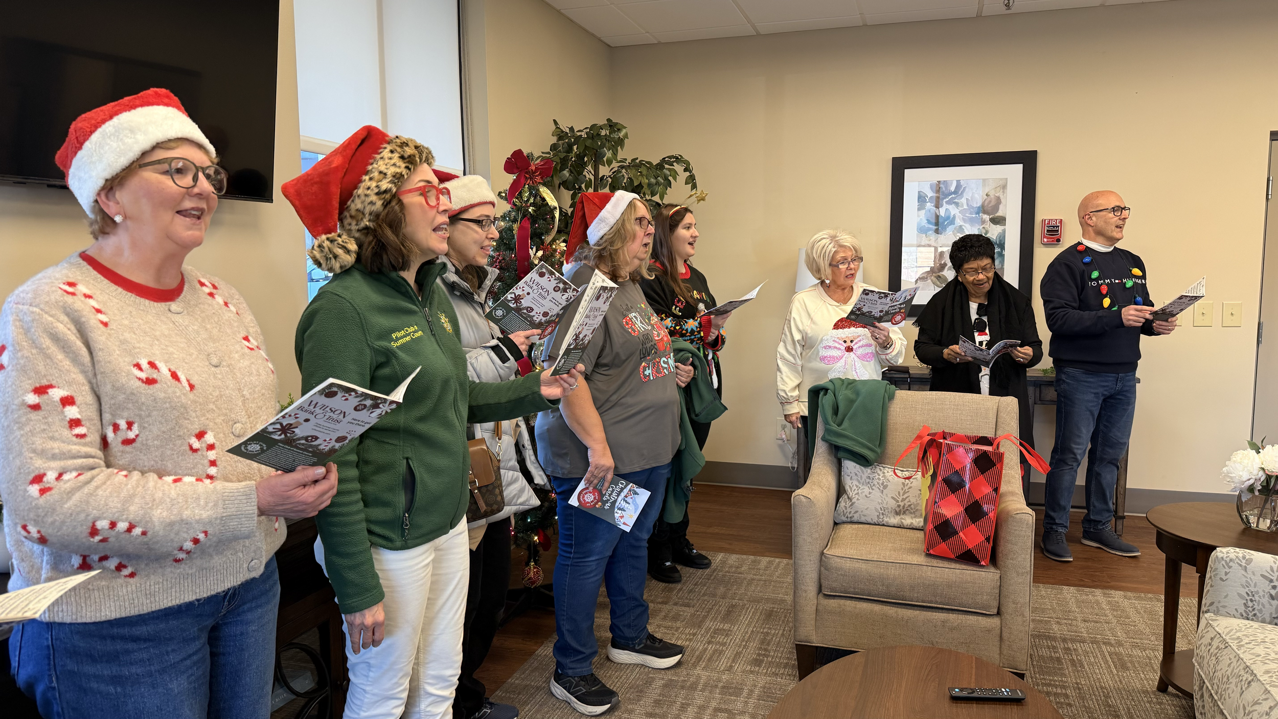 Spreading Christmas Joy at Christian Towers in Gallatin