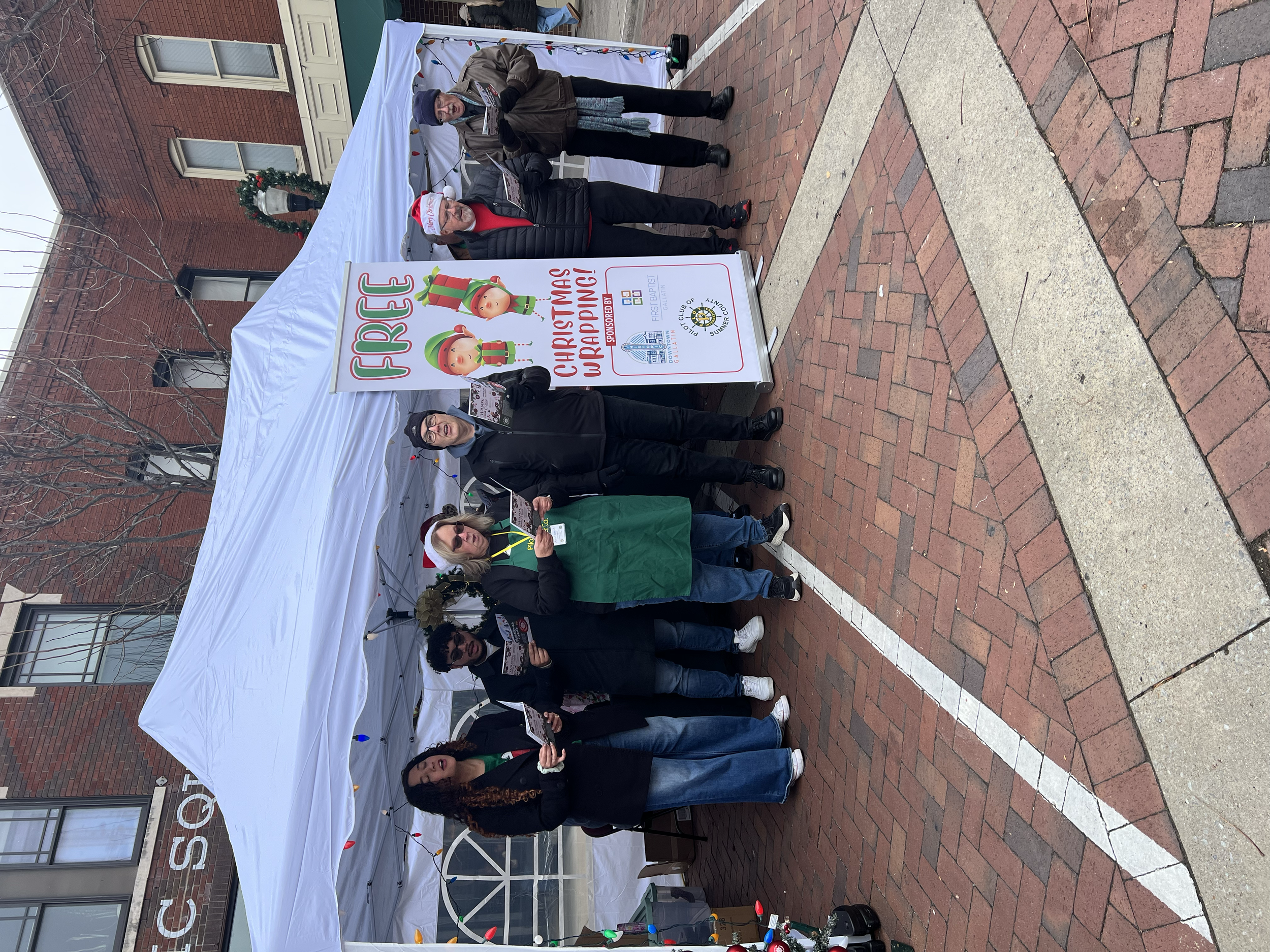 Free Christmas Wrapping with a side of Christmas Caroling!