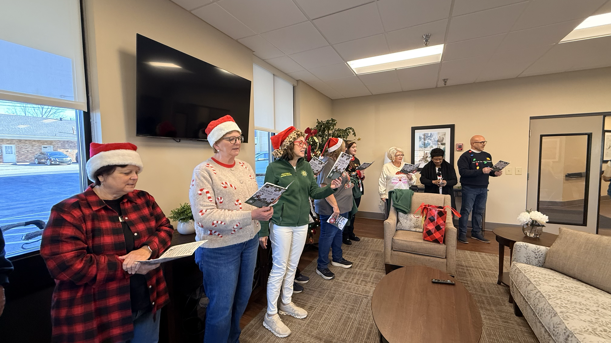Our Pilots singing at Christian Towers in Gallatin