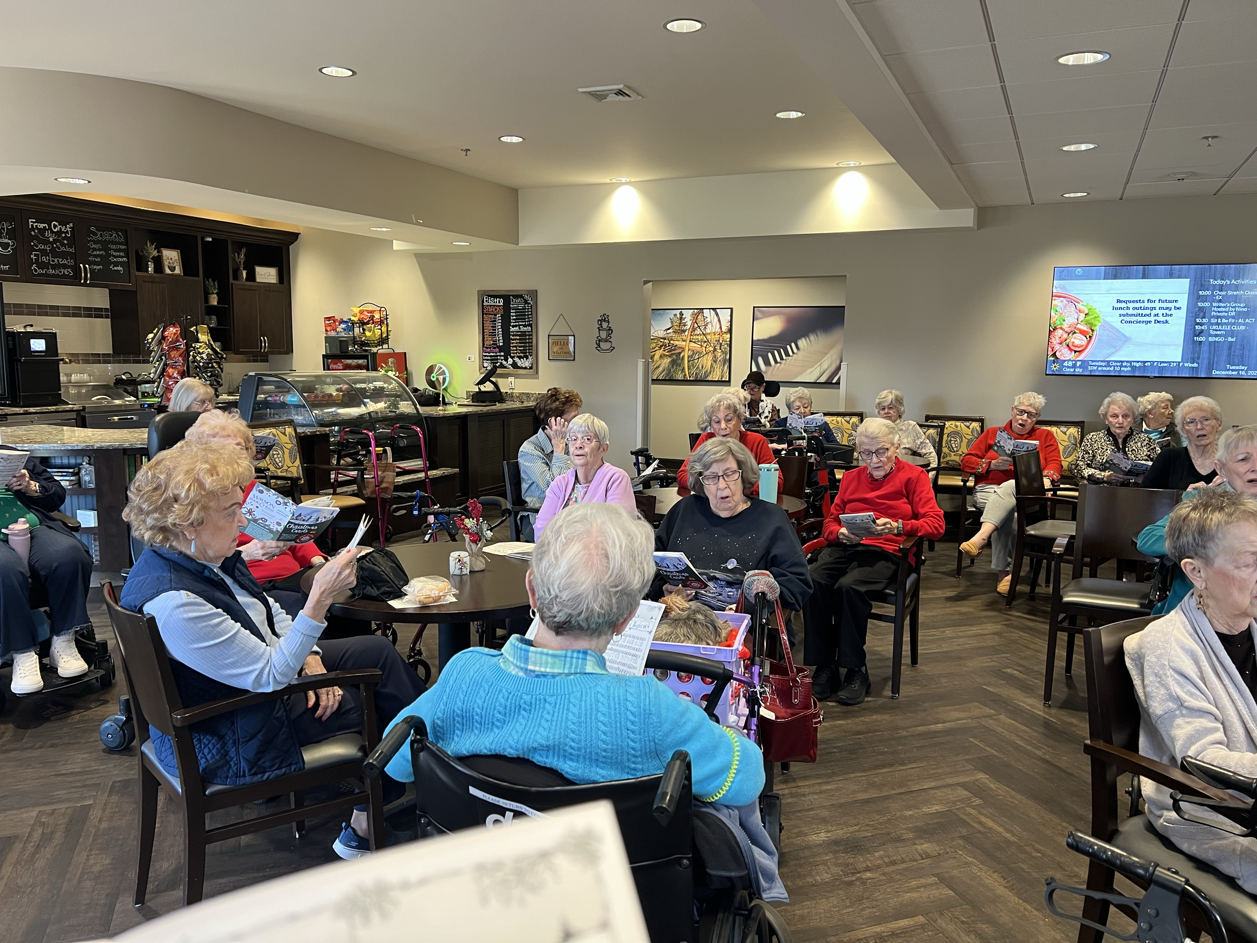 Spreading Christmas Joy at Clarendale at Indian Lake