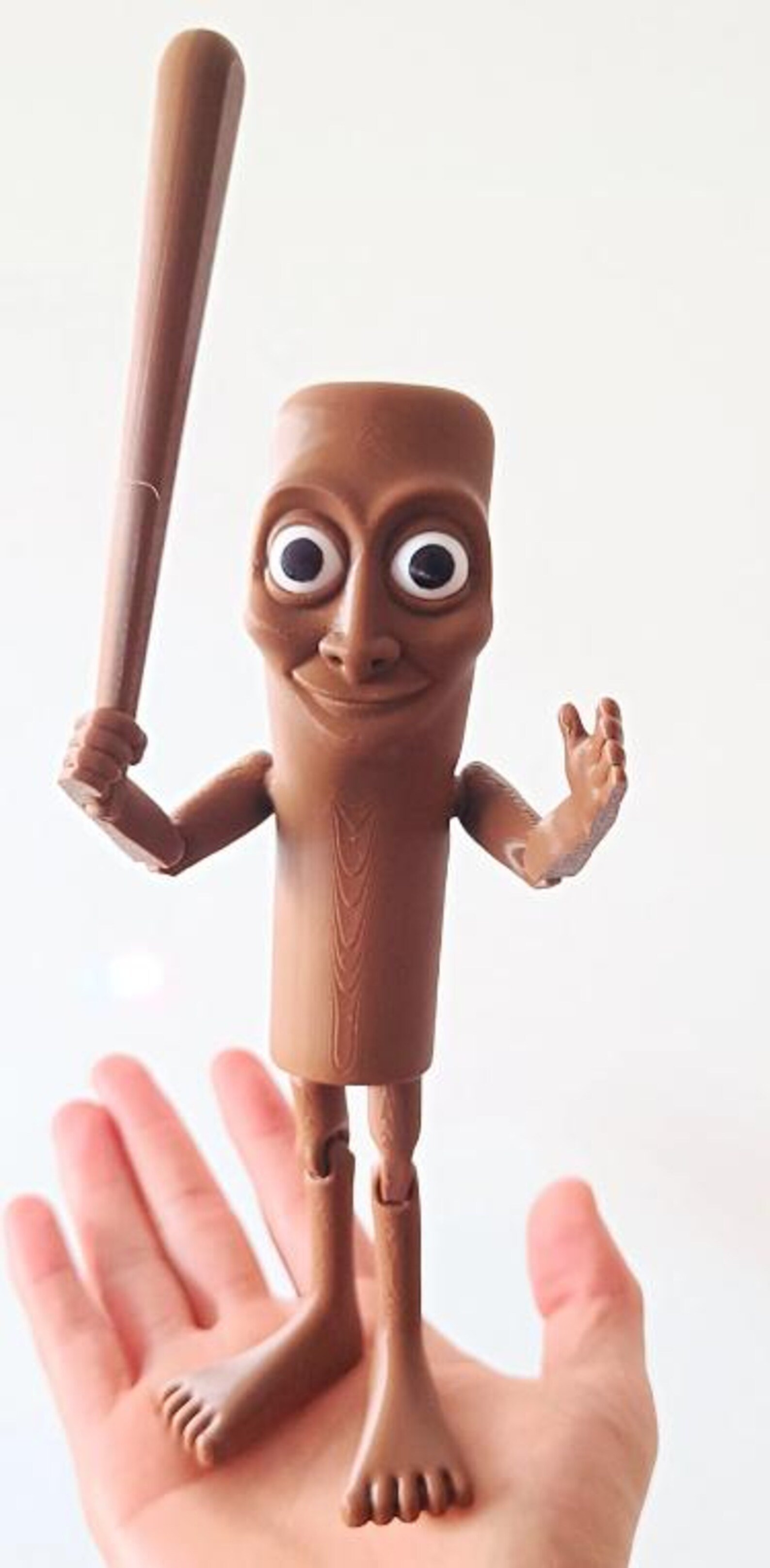 Tung Tung Sahur Articulated 3D Figure