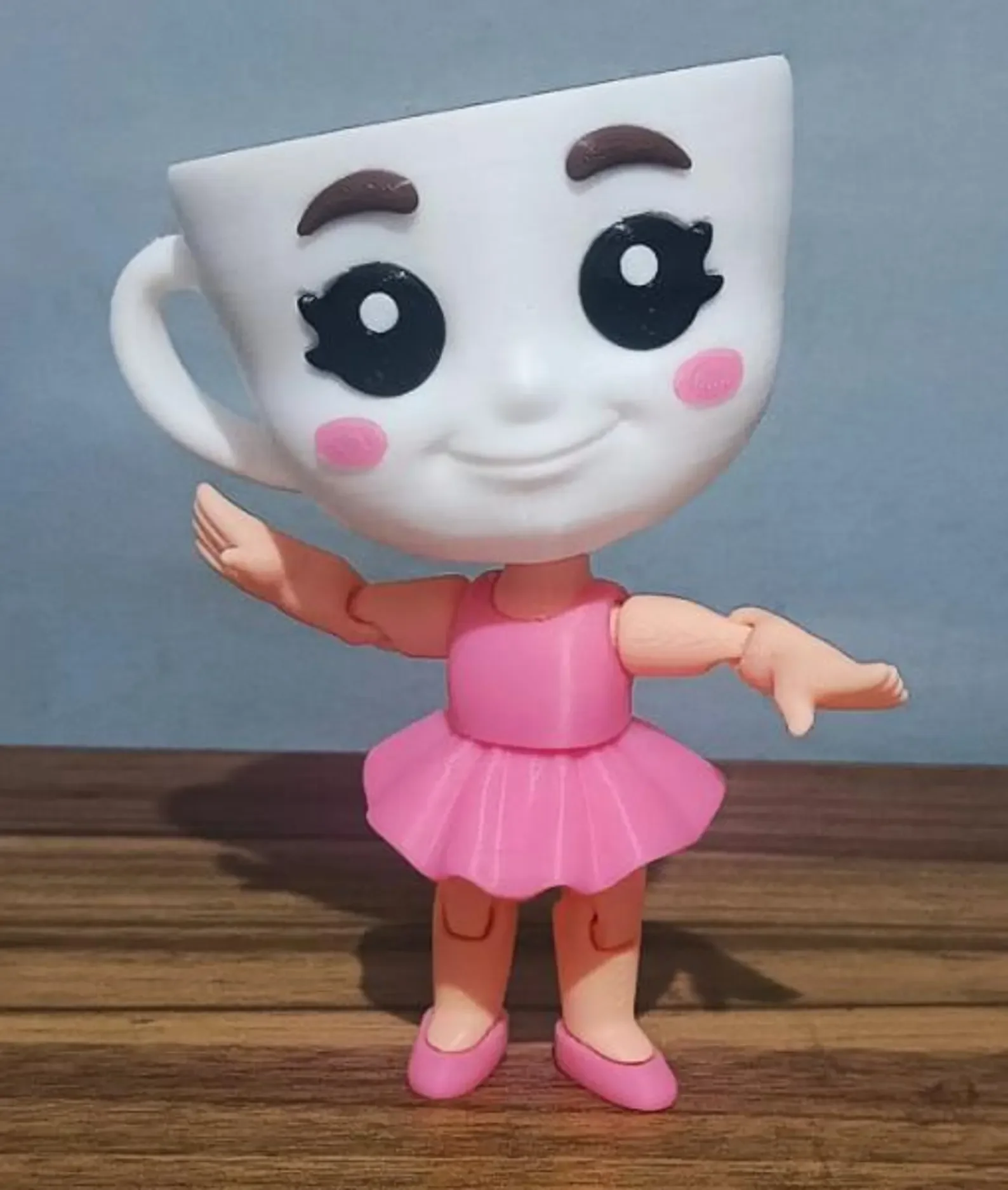 Ballerina Capuchina Articulated 3D Printed Toy