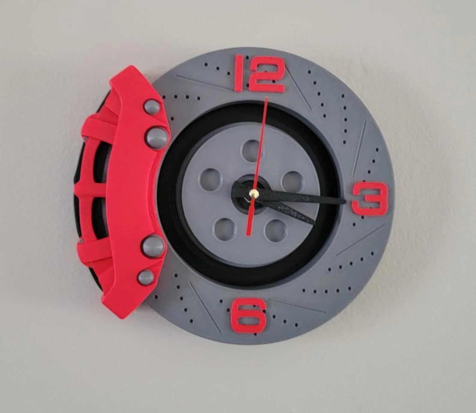 3D Printed Brake Rotor Wall Clock