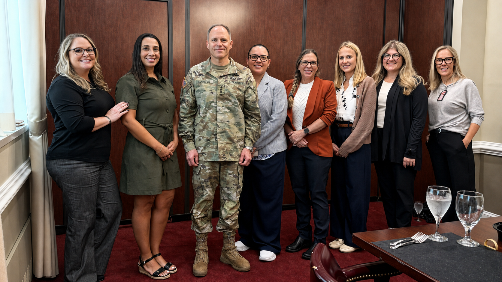 Members of the Army Survivor Advisory Working Group during our Pentagon visit, representing the voices and experiences of Army survivors and their families.