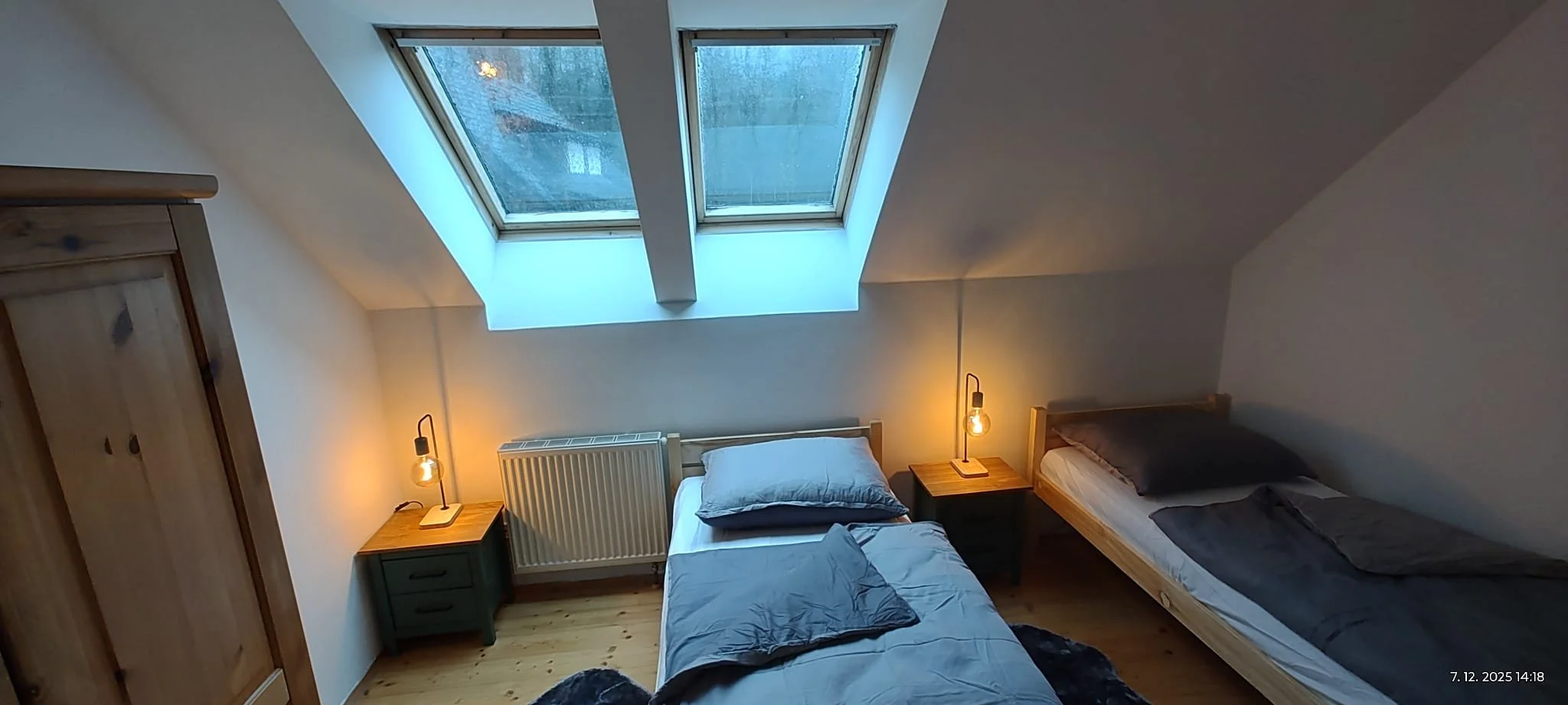 1. Dvoulůžkový pokoj v patře