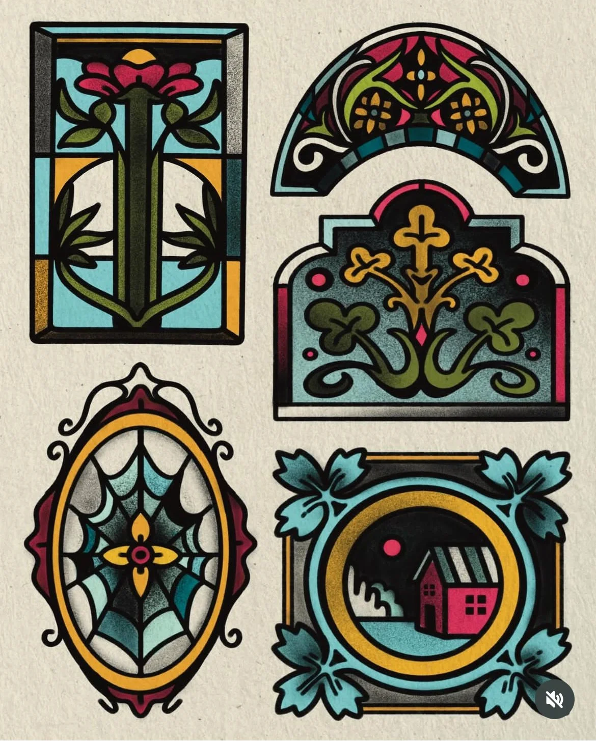 Stained Glass Flash Print