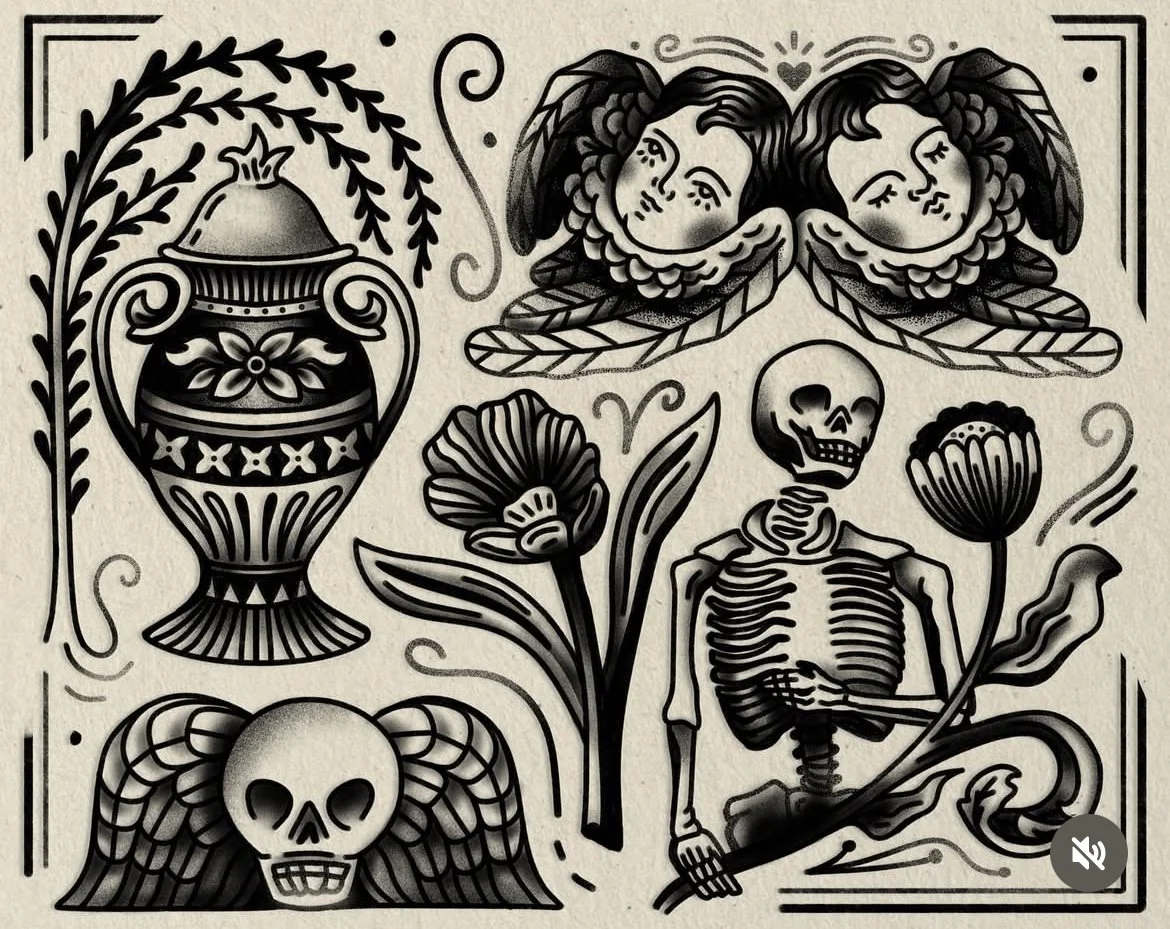 Grave Stone Themed Flash Print