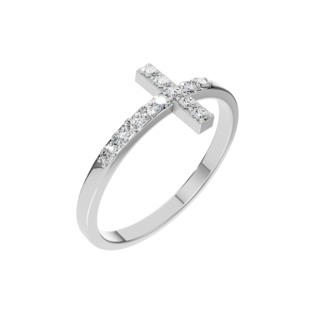 Cross Ring - 14k Gold
