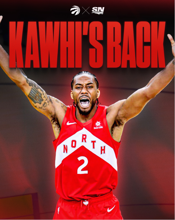 Kawhi Is Coming Back to Toronto — Holy Moly