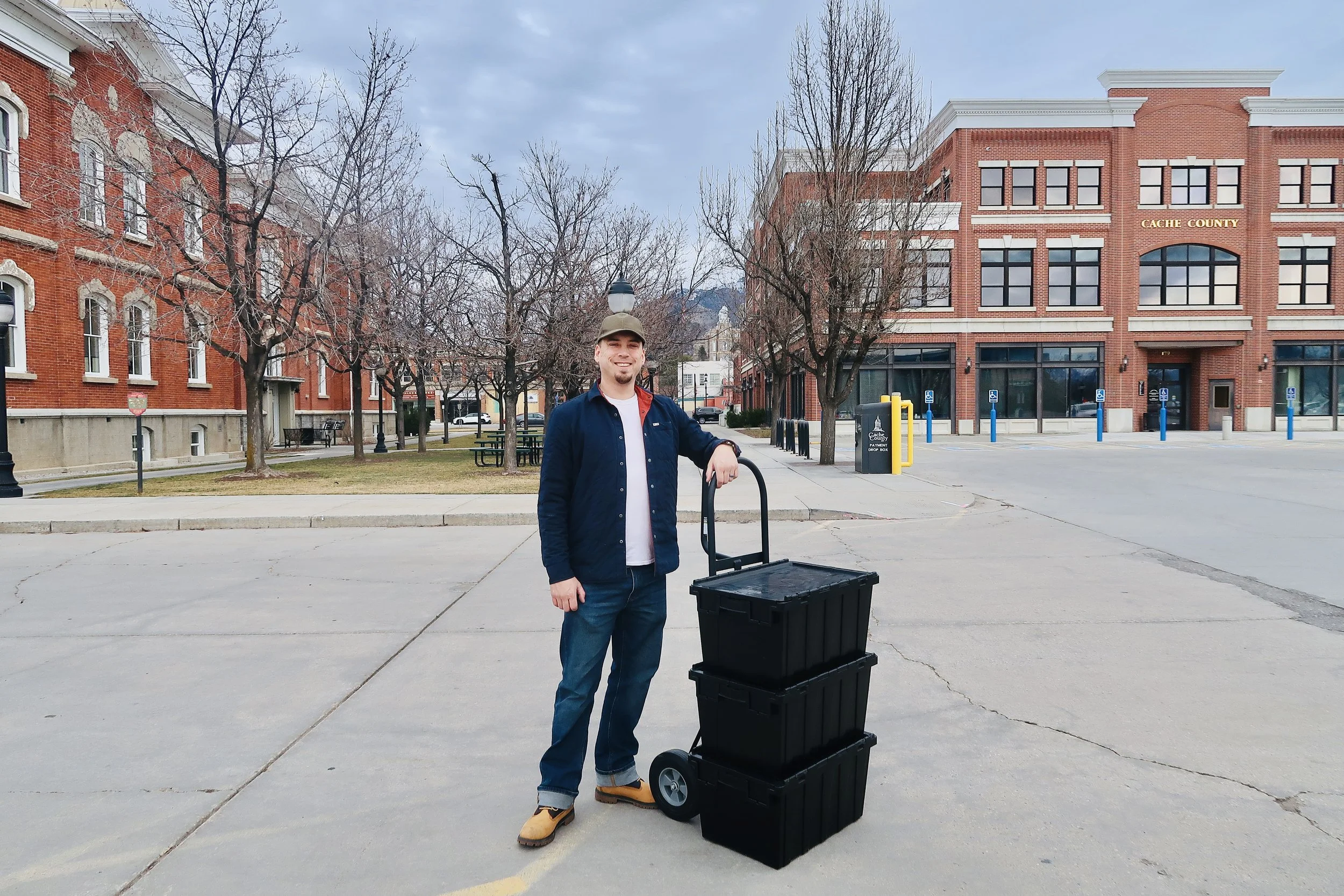 Secur Storage Bins Hand Truck