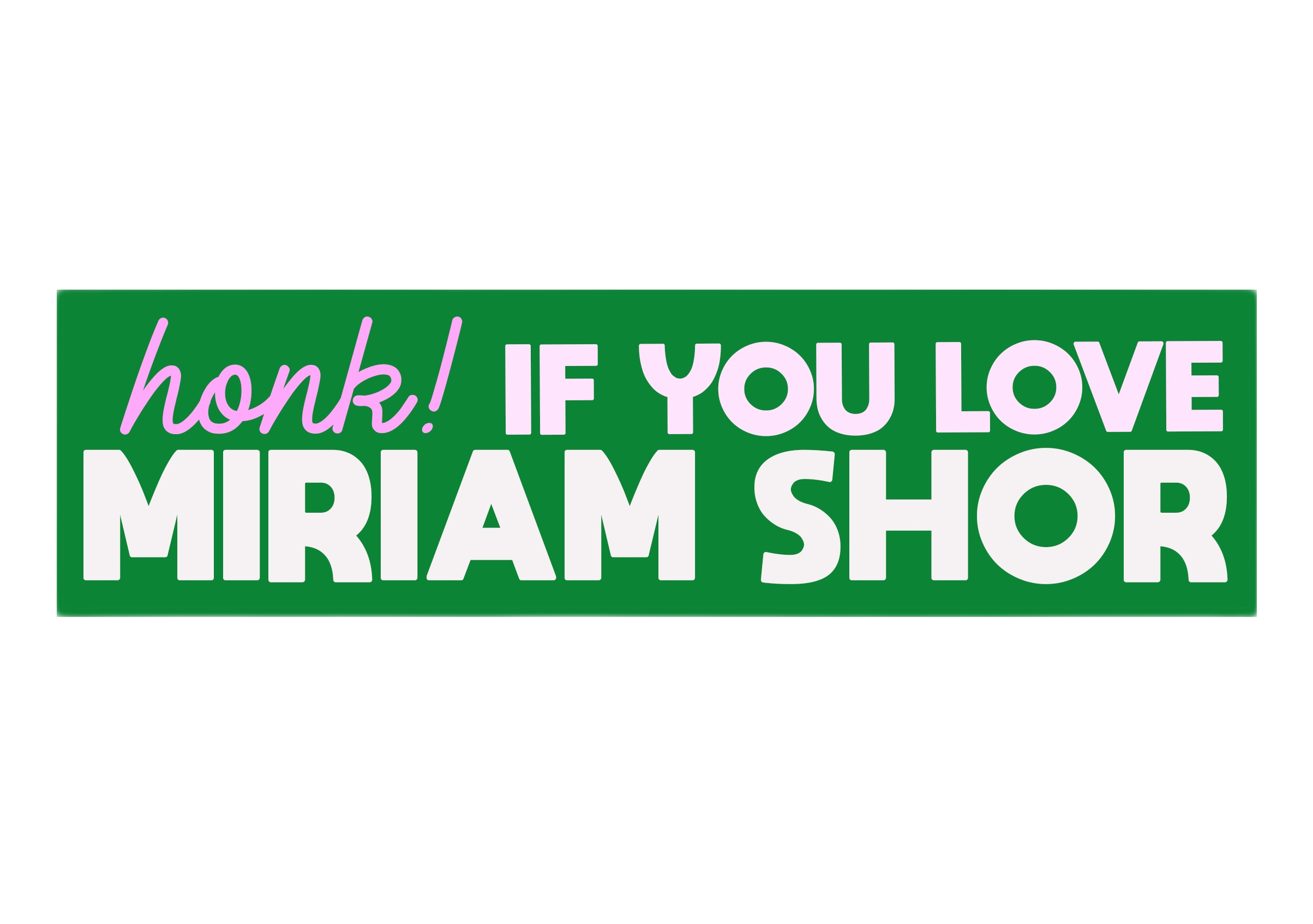 honk! bumper sticker