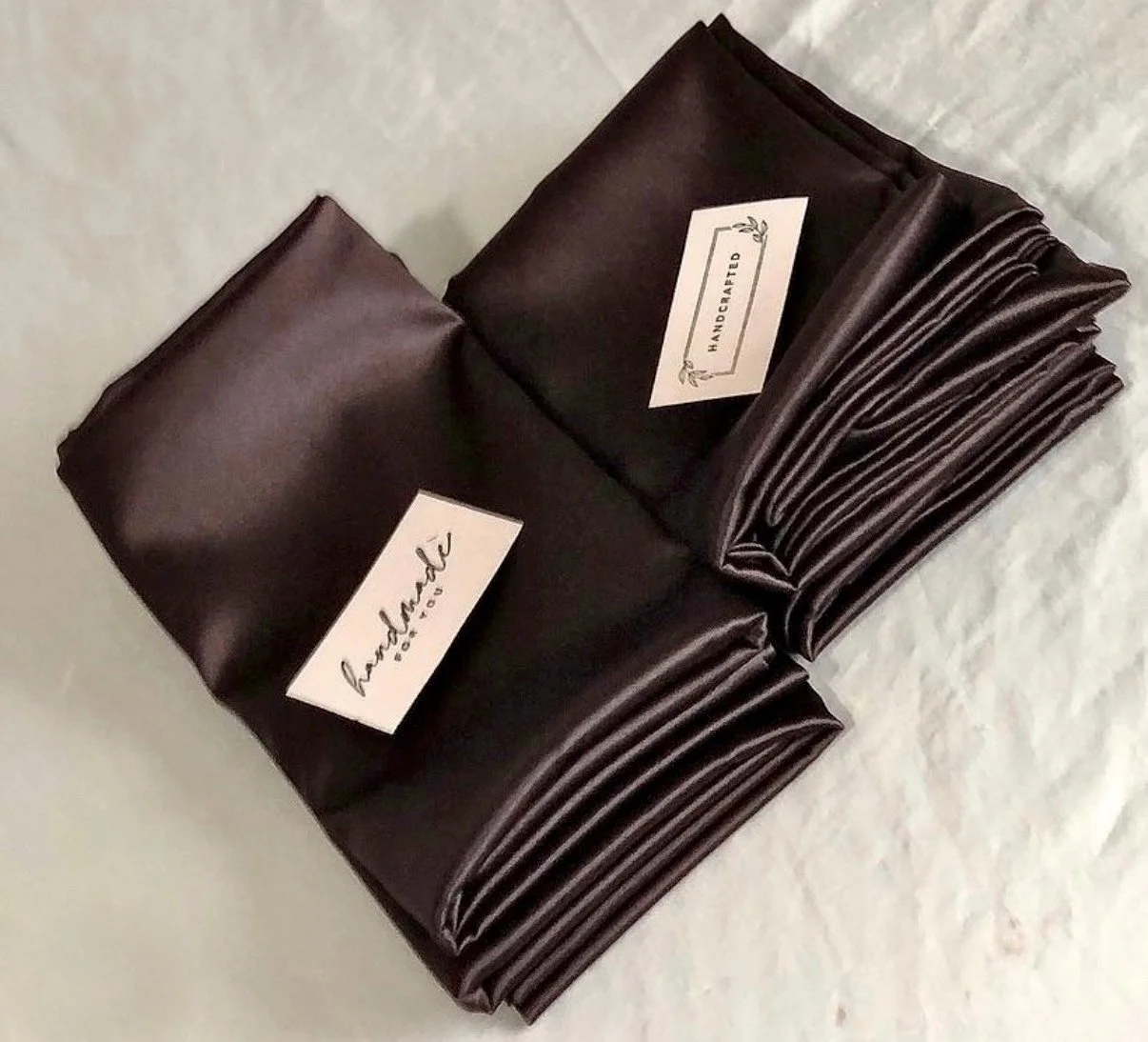 Charmeuse 100% SILK PILLOW CASE  SET OF (2), QUEEN SIZE