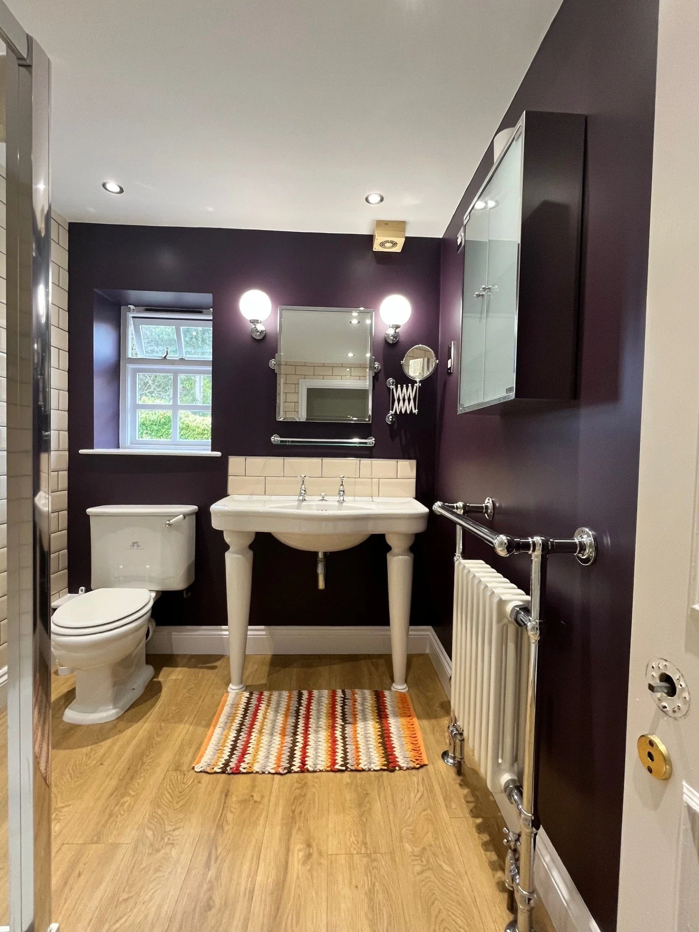 Interior bathroom decorating in Dedham, Suffolk featuring Farrow and Ball pelt. Professional wall preparation and finishing for a long-lasting result.