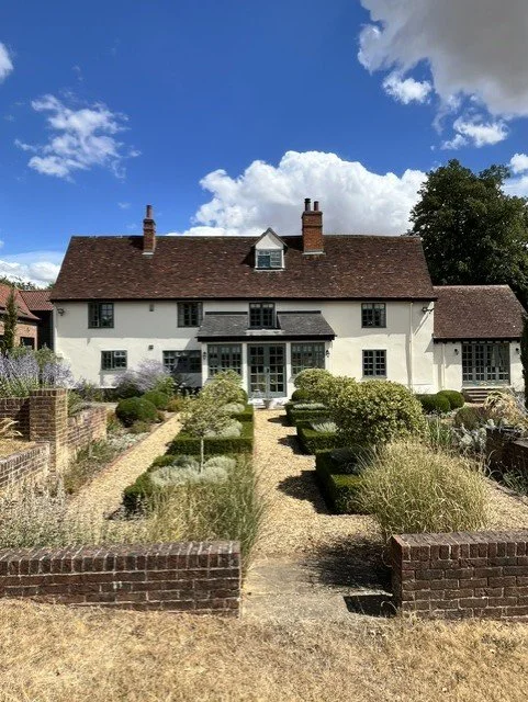 Large rear elevation exterior decorating project in Dedham, Essex, Finished with Bedec Super-Flex masonry paint for a durable, flexible and long-lasting exterior finish.