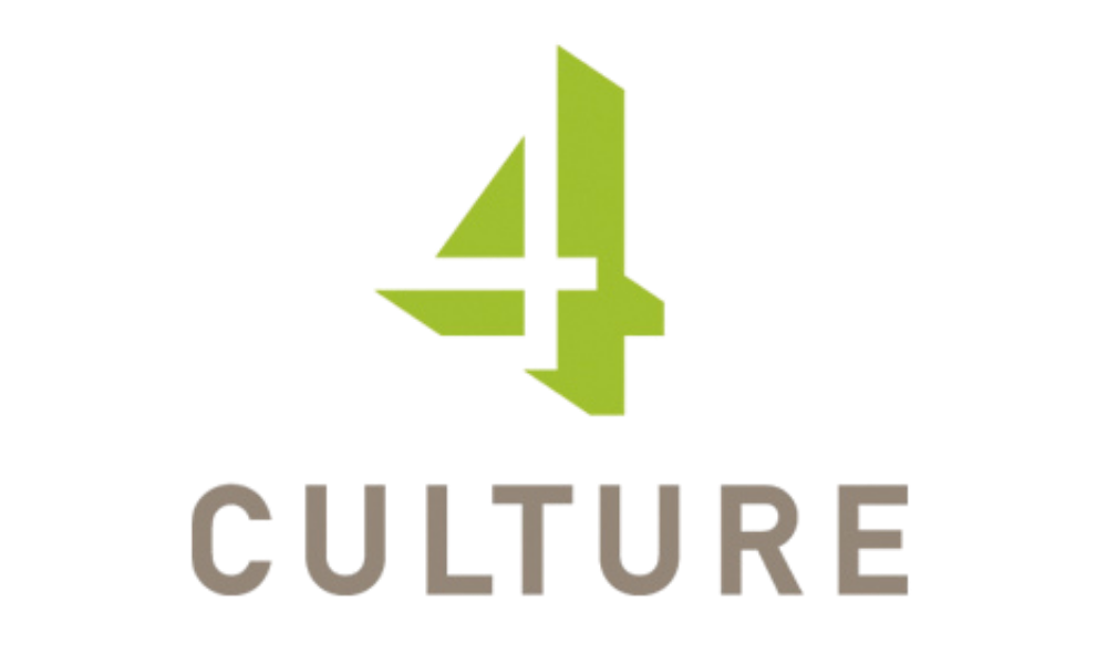 A stylized green and yellow arrow logo above the word "CULTURE" in gray letters with red accents.