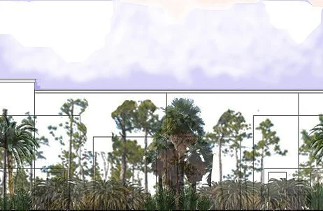 An integration of greenspace and industrial buildings driven by community involvement and public hearings.