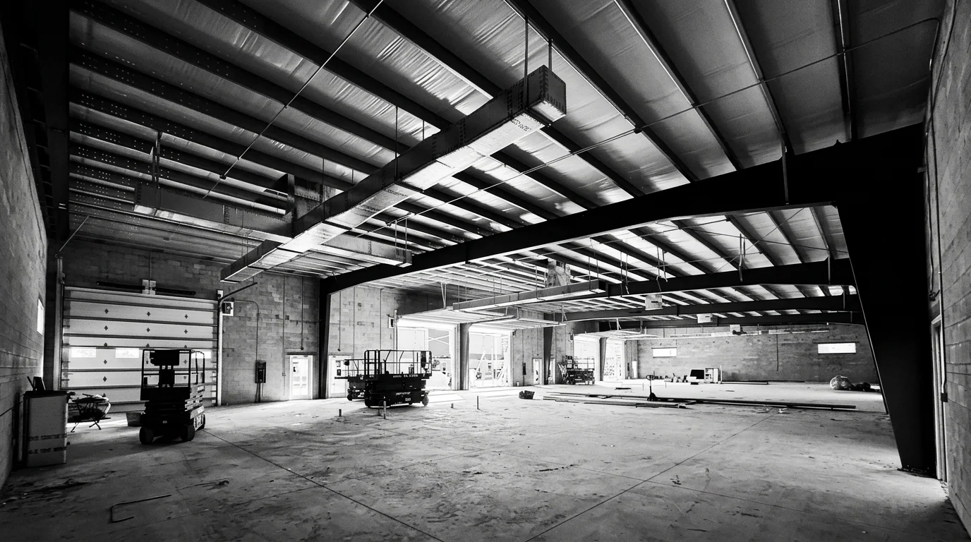 The exposed structure and no partitons so