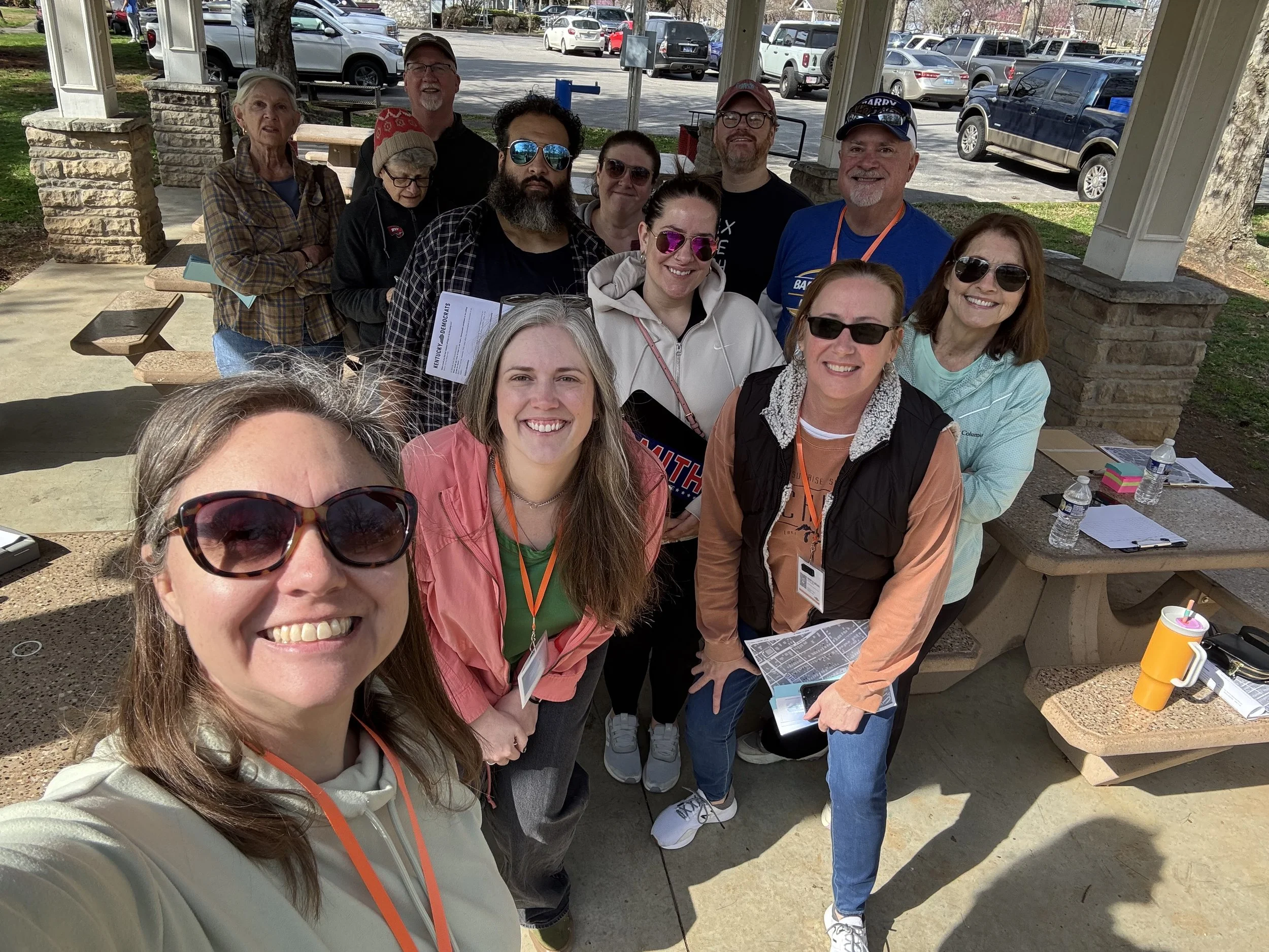 Canvassing with our vols is fun!