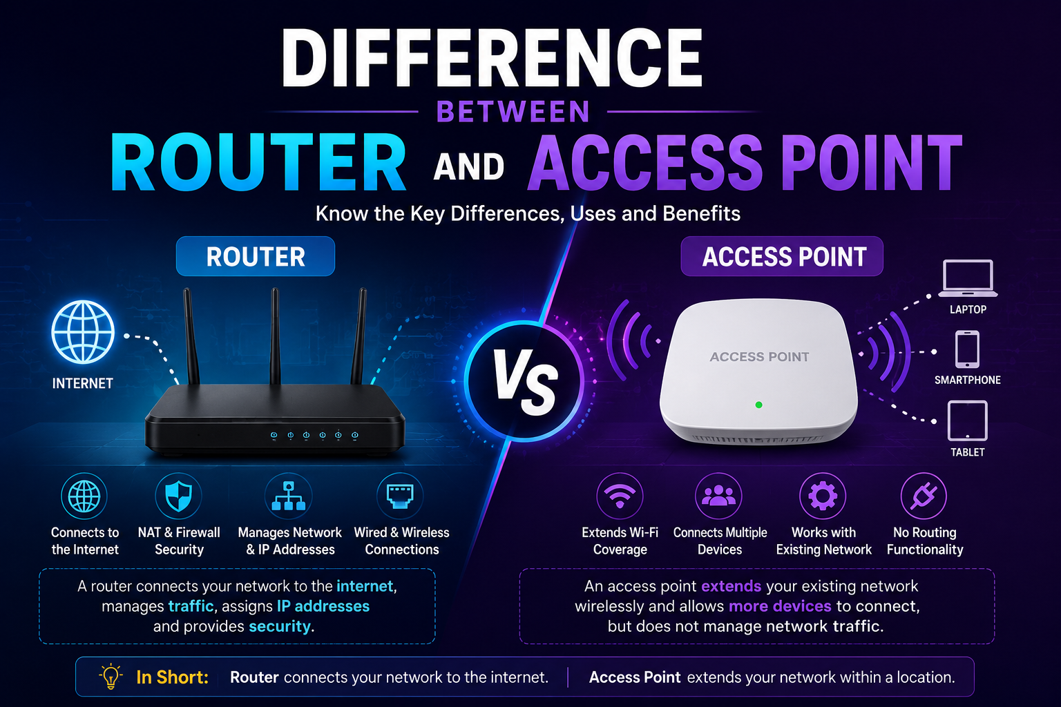 Difference Between Router and Access Point