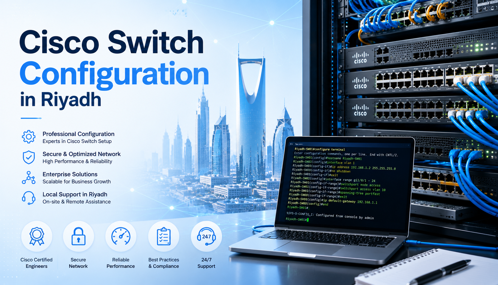Cisco Switch Configuration in Riyadh