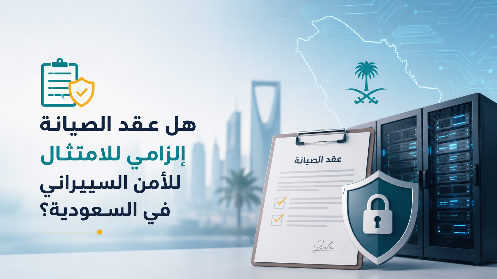 هل عقد الصيانة إلزامي للامتثال للأمن السيبراني في السعودية