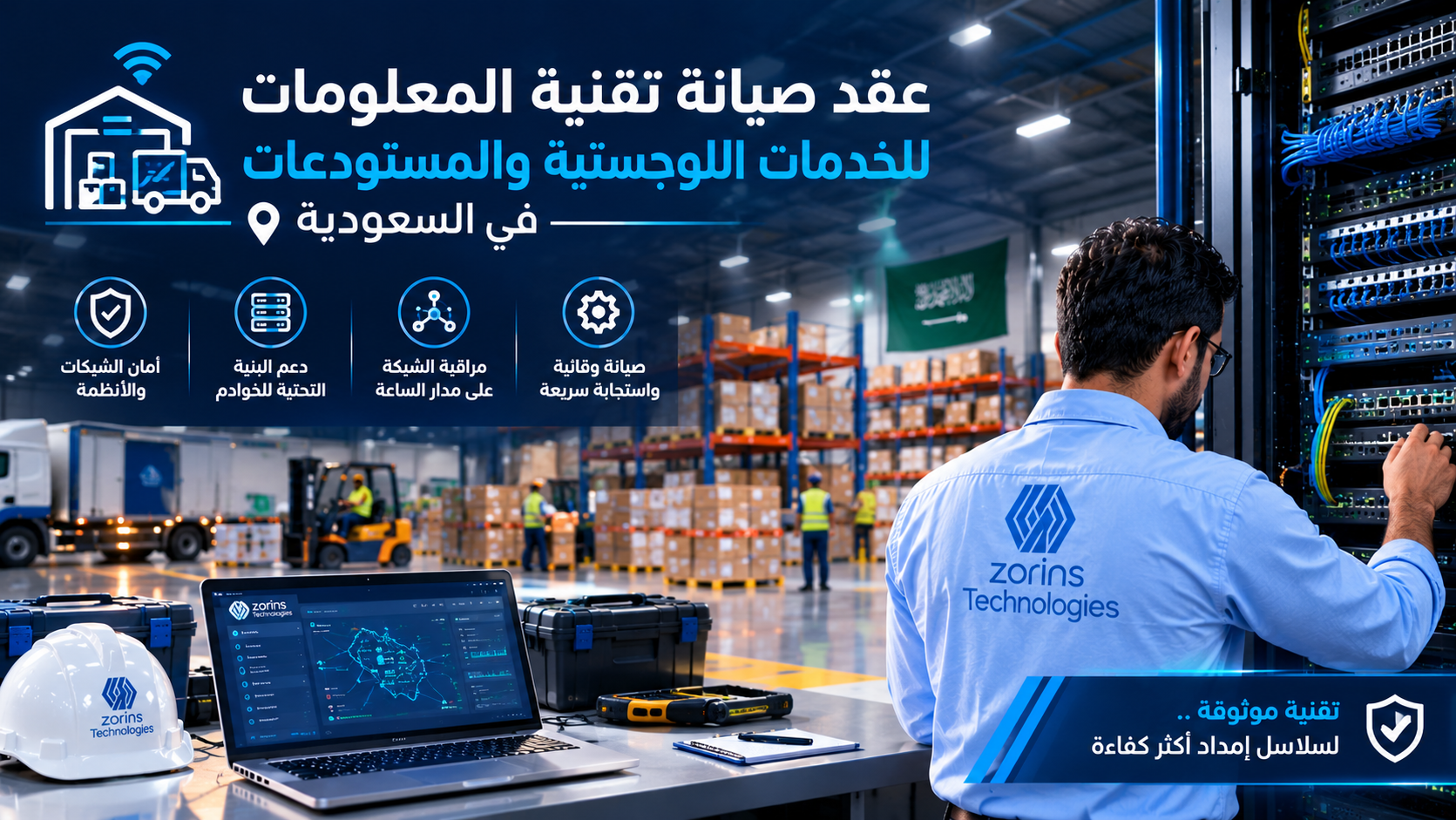 عقد صيانة تقنية المعلومات للخدمات اللوجستية والمستودعات في السعودية