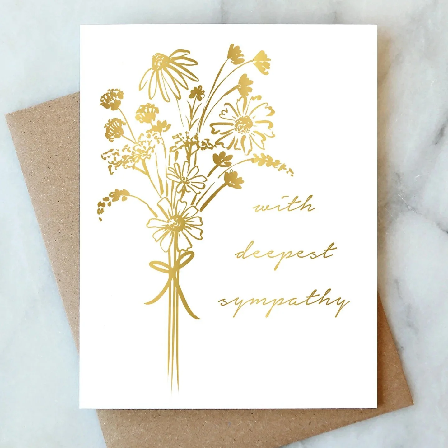 Abigail Jayne Design Sympathy Bouquet Card