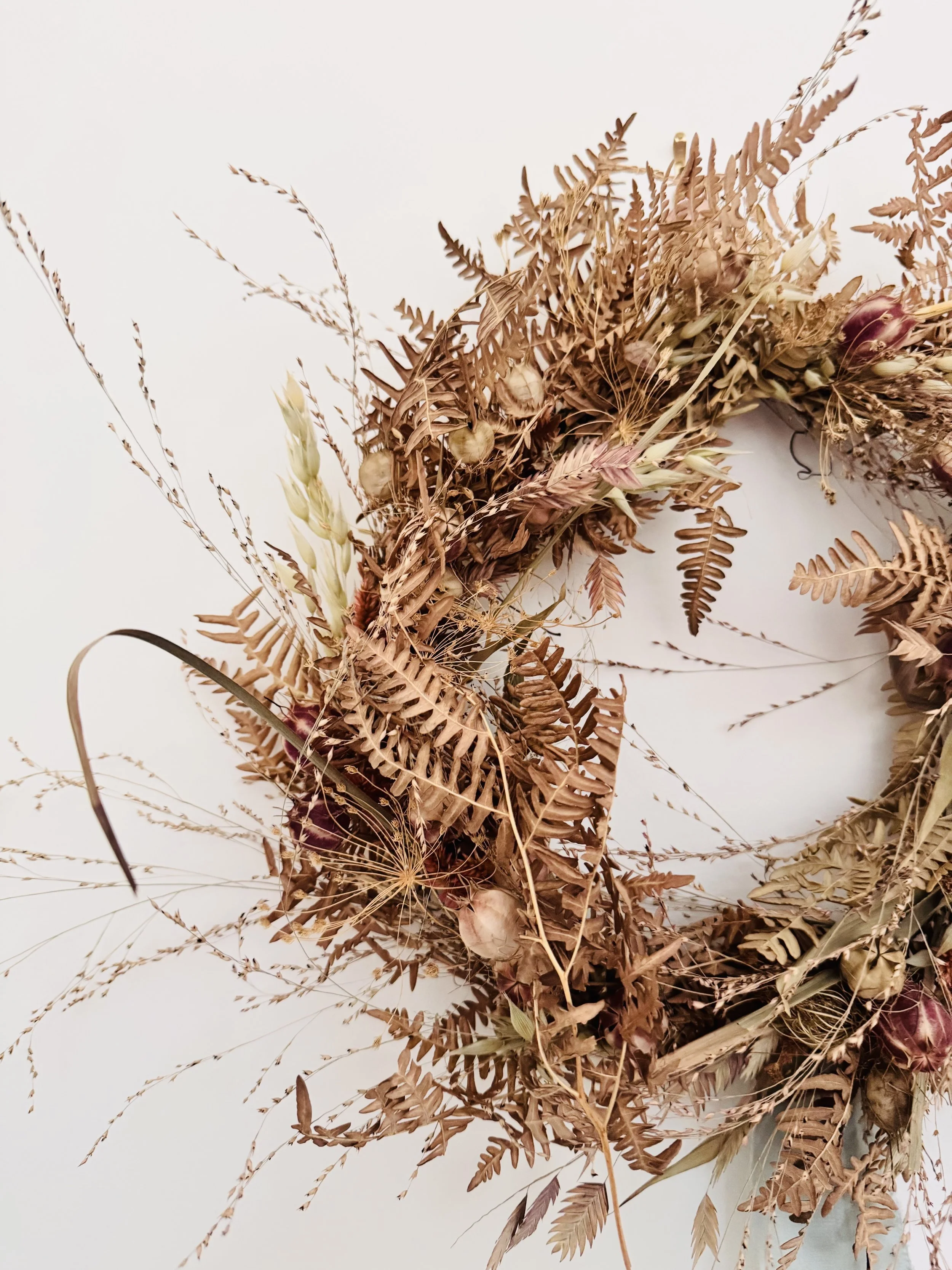Wreath+No+5+nigella+pods+oats+bracken+fern+dreid+grasses+silk+ribbon+.jpg