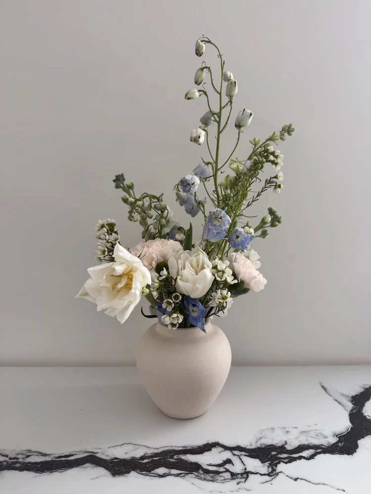 My+Darling+Arrangement+with+Blue+and+White+Flowers+.jpg