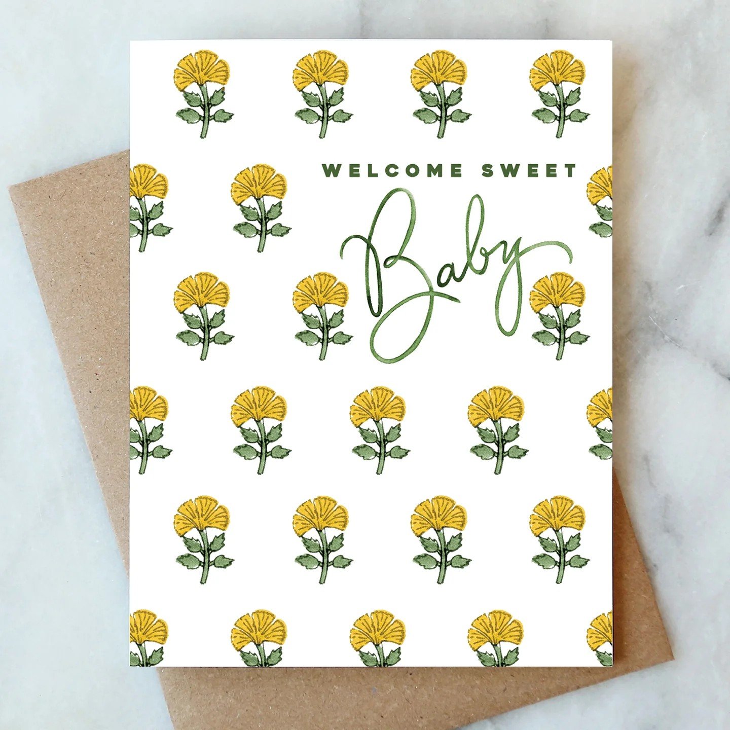 Abigail Jayne Design Welcome Sweet Baby Card