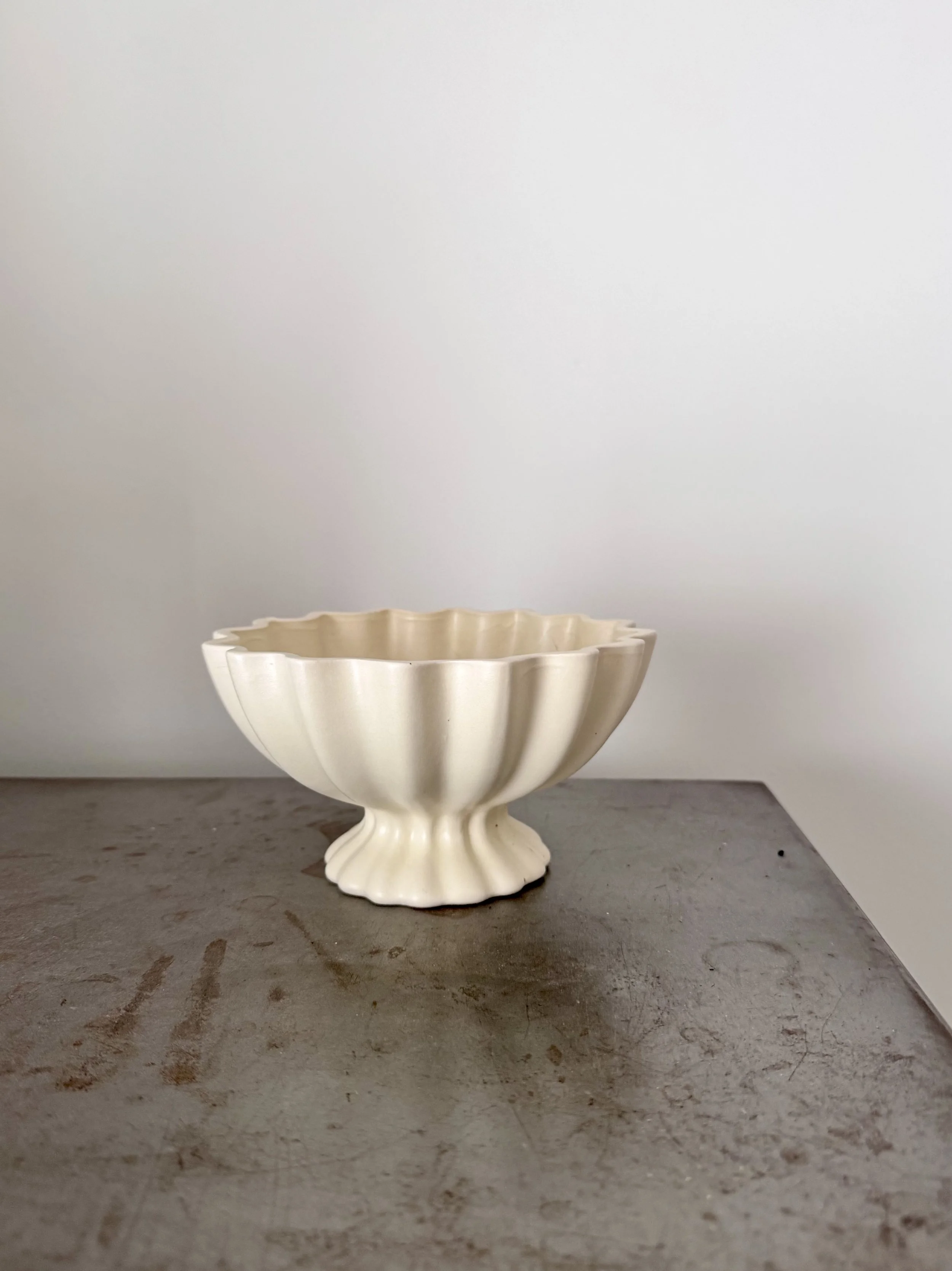 Soft White Ceramic Compote Vase Camilia.jpeg