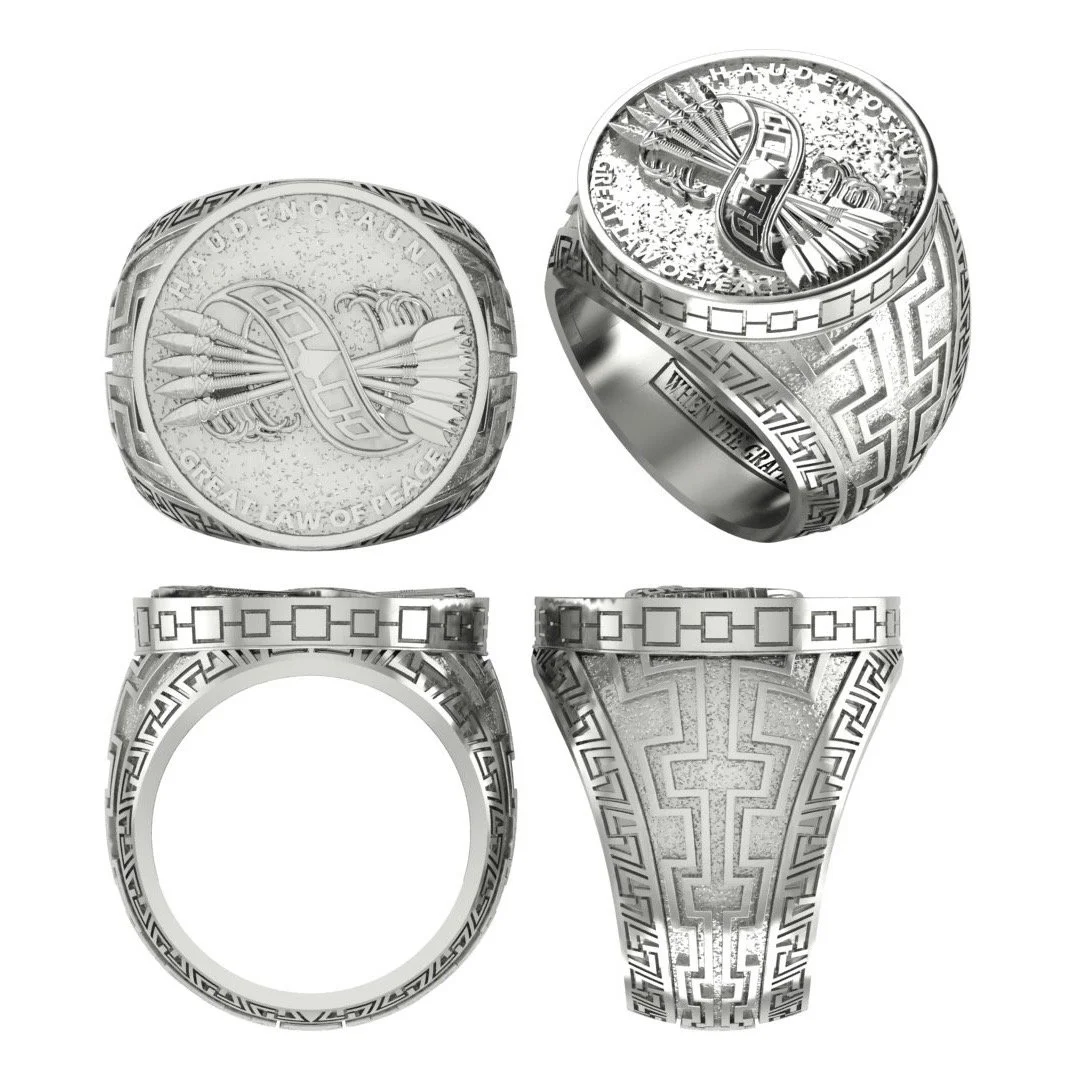 Silver Caughnawaga Ring