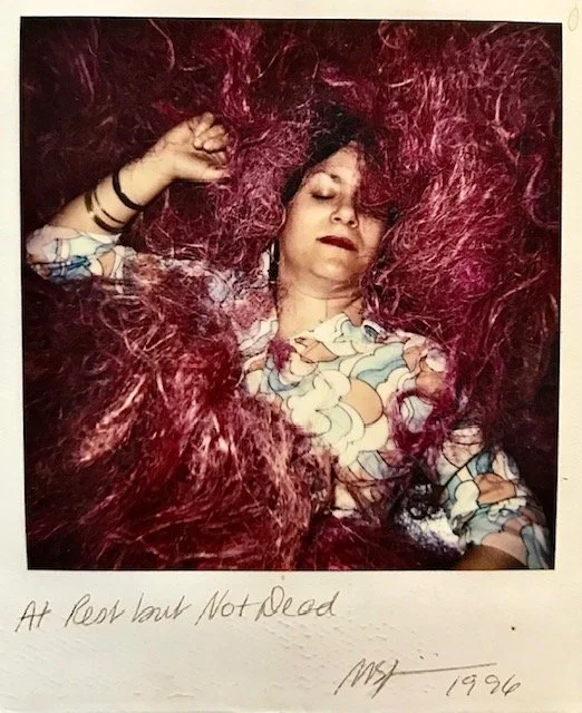  At Rest but Not Dead  
1996, Self Portrait Polaroid 
4.2” x 3.5”