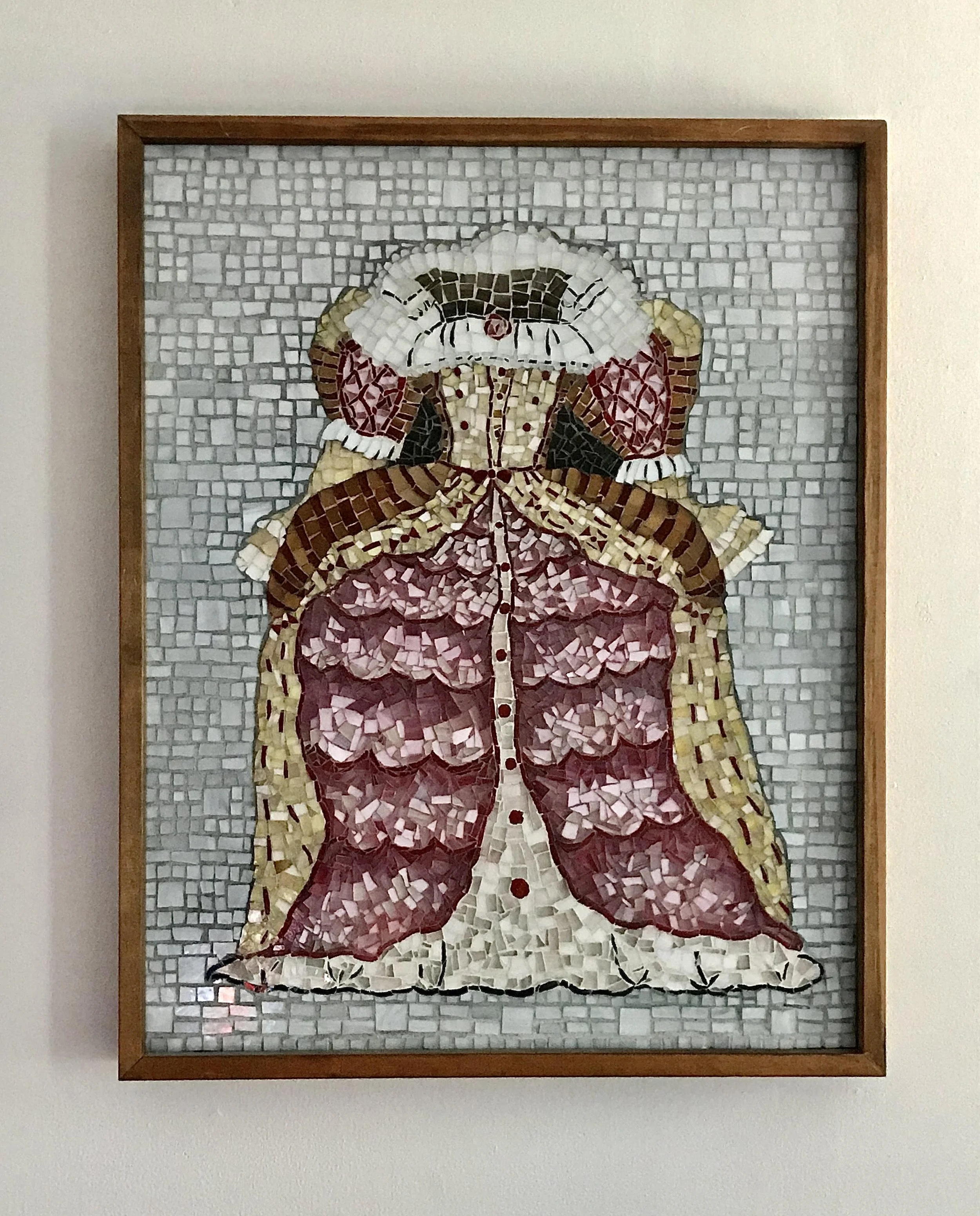  Renaissance Dress  
2004, Glass Mosaic  
30.5”H x 20.25”W