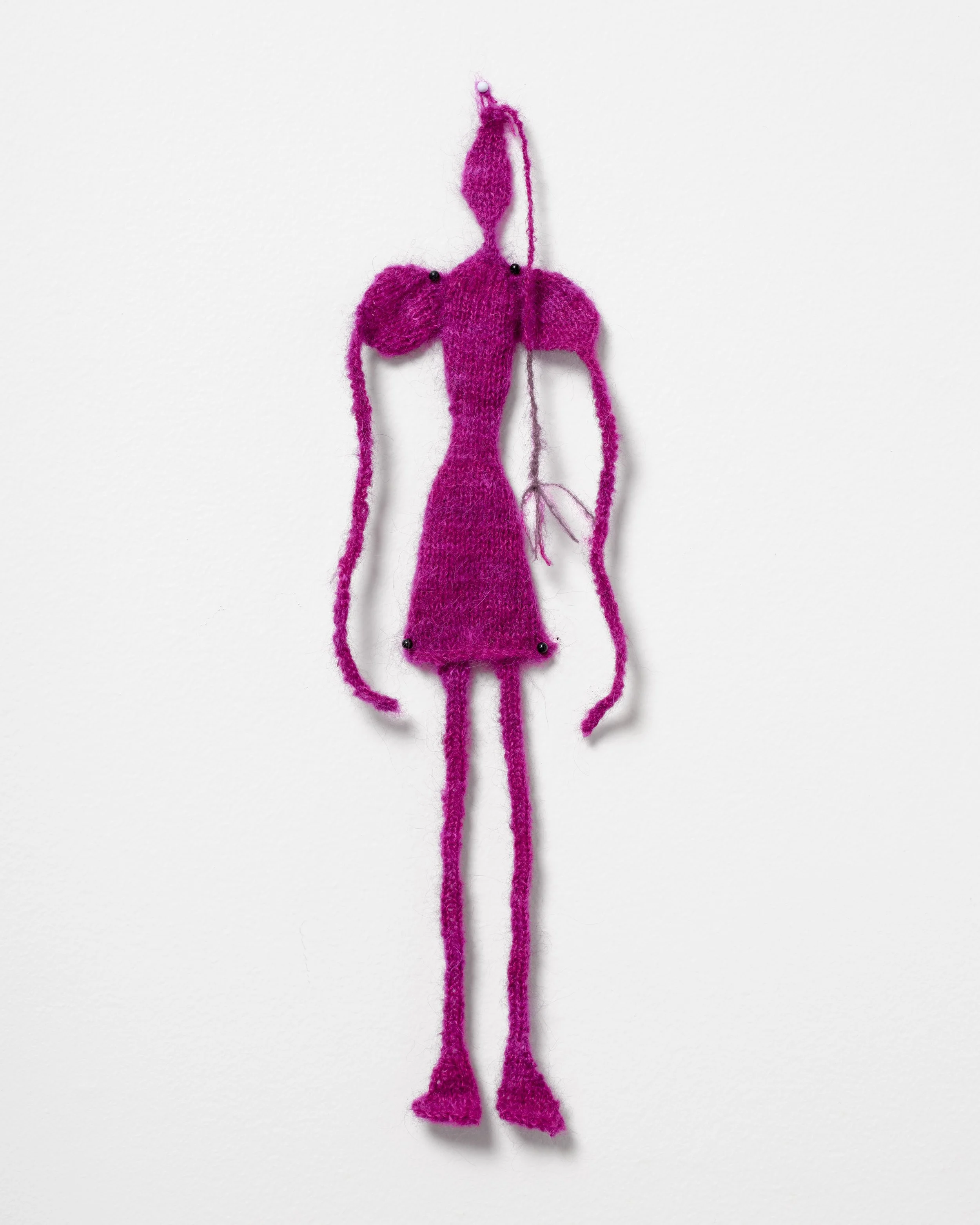  Knitted Figure 5  
2024,
Knitted Yarn 
15”H x 7”W x 1”D