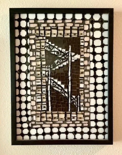  East 34th St Hallway   
2002, Glass Mosaic  
17”H x13”W