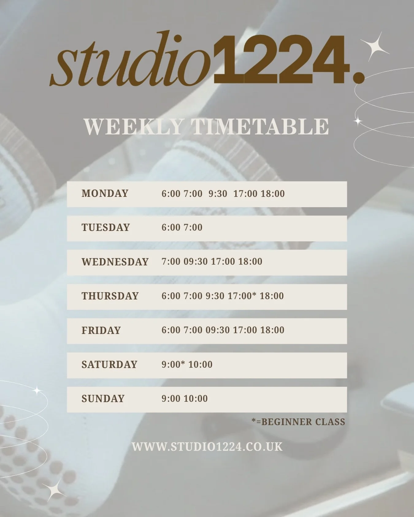 Half term is over, routines are returning, and our timetable is ready for another week of movement 🤍

Whether you&rsquo;re looking to build strength, improve flexibility, move with more confidence, or simply take an hour for yourself, we&rsquo;ve go
